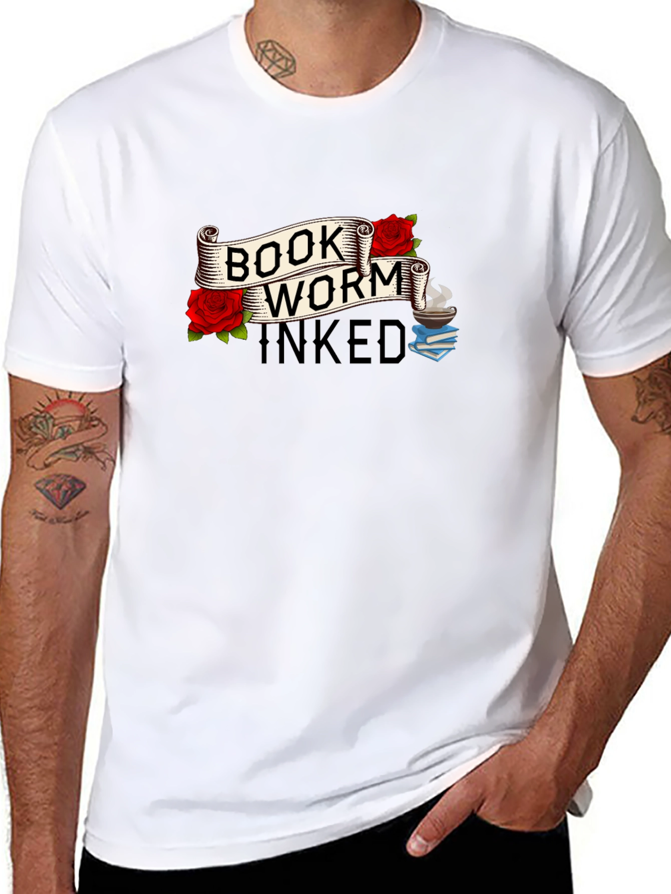 Book Worm Inked Graphic Tee
