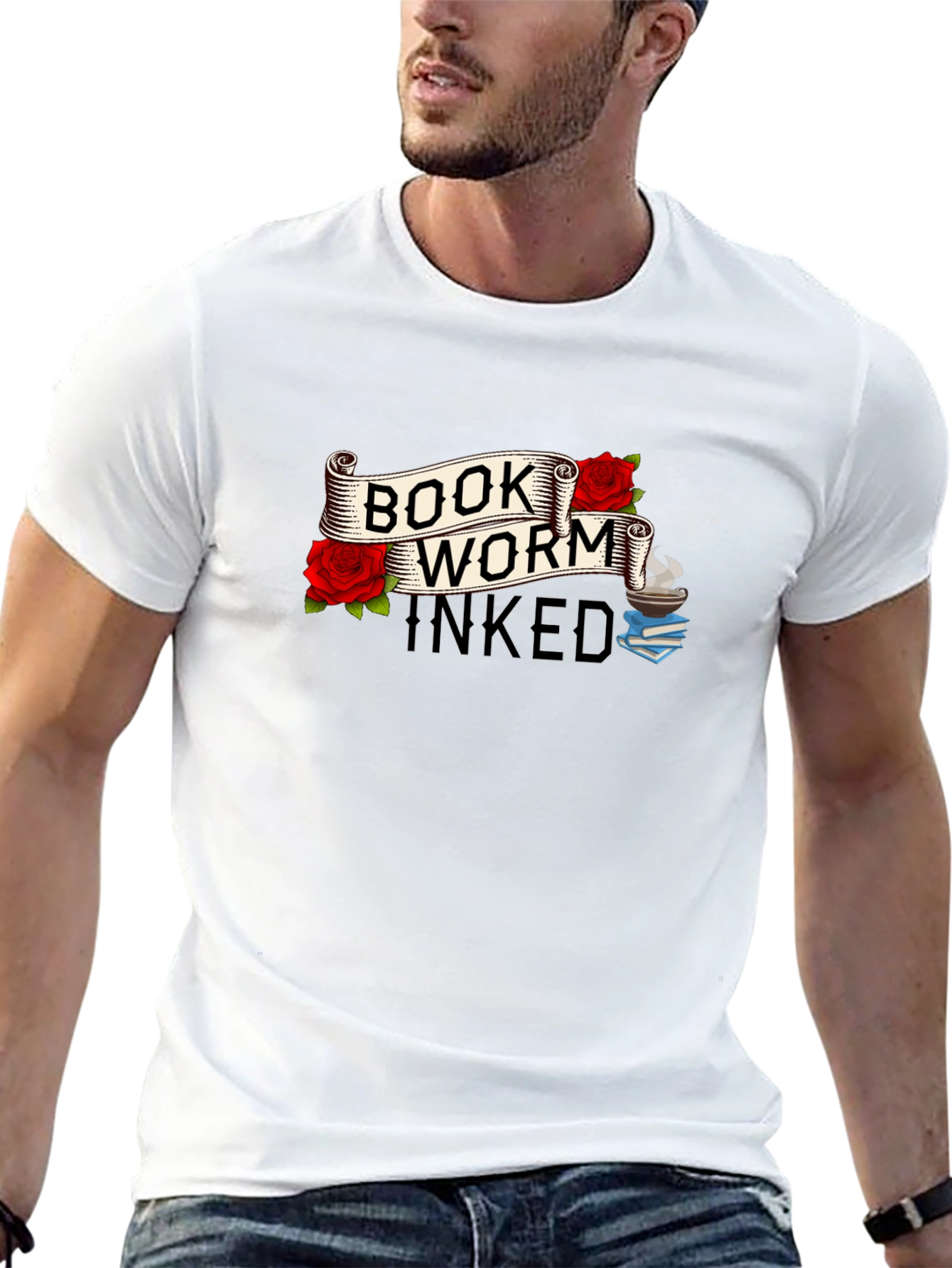Book Worm Inked Graphic Tee