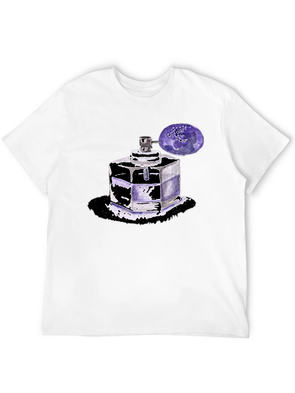 Perfume Bottle Graphic Tee - Trendy Unisex T-Shirt