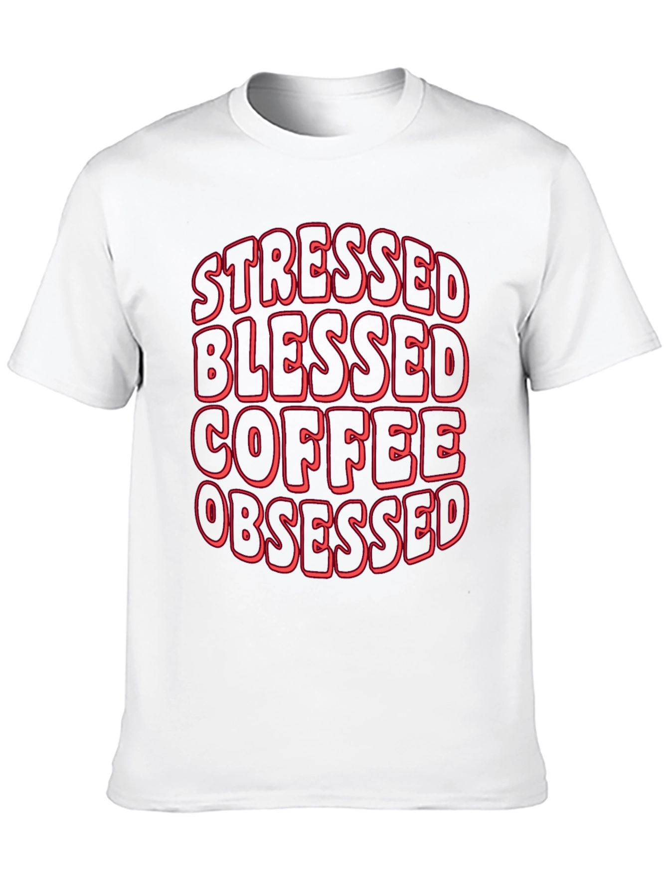 Stressed Blessed Coffee Obsessed T-Shirt