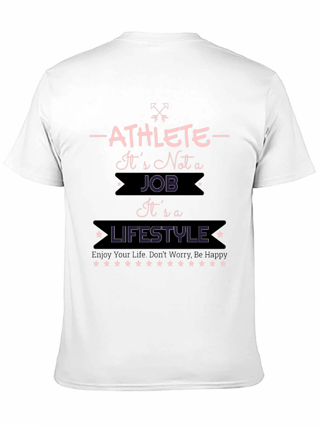 Athlete Lifestyle Graphic T-Shirt - Black