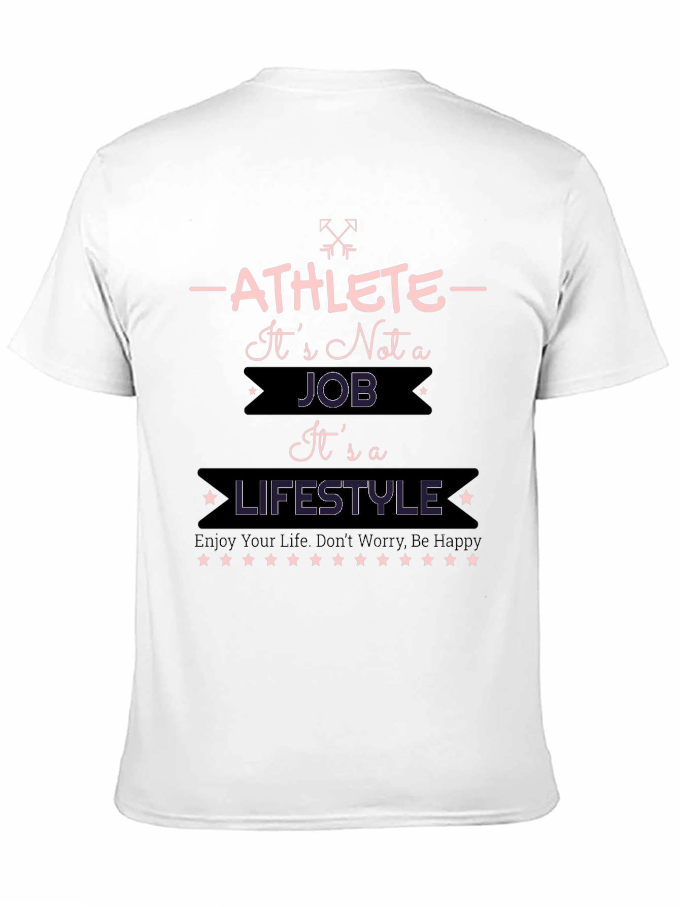 Athlete Lifestyle Graphic T-Shirt - Black