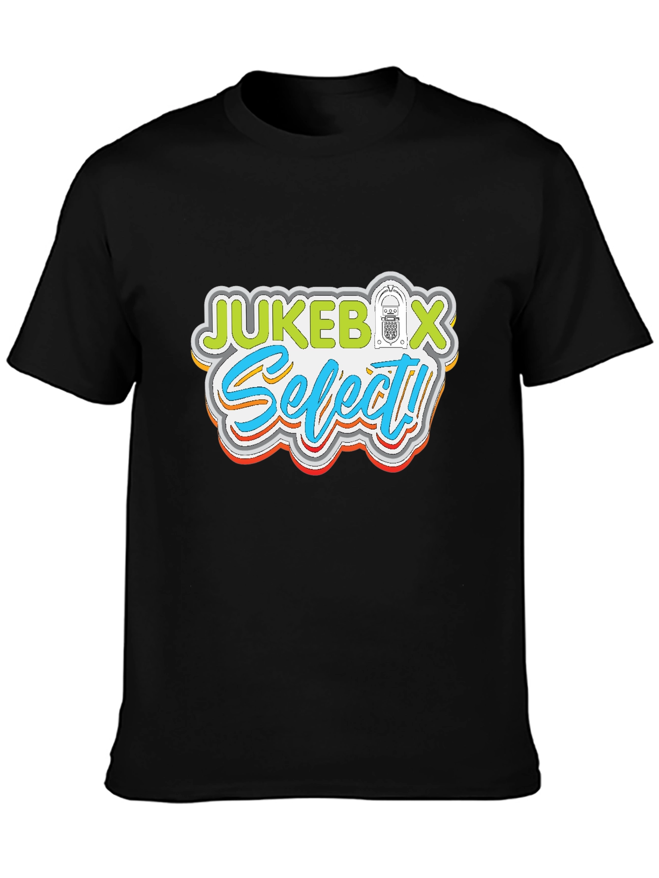 Jukebox Select Novelty Graphic Tee - Retro Music Fan T-Shirt