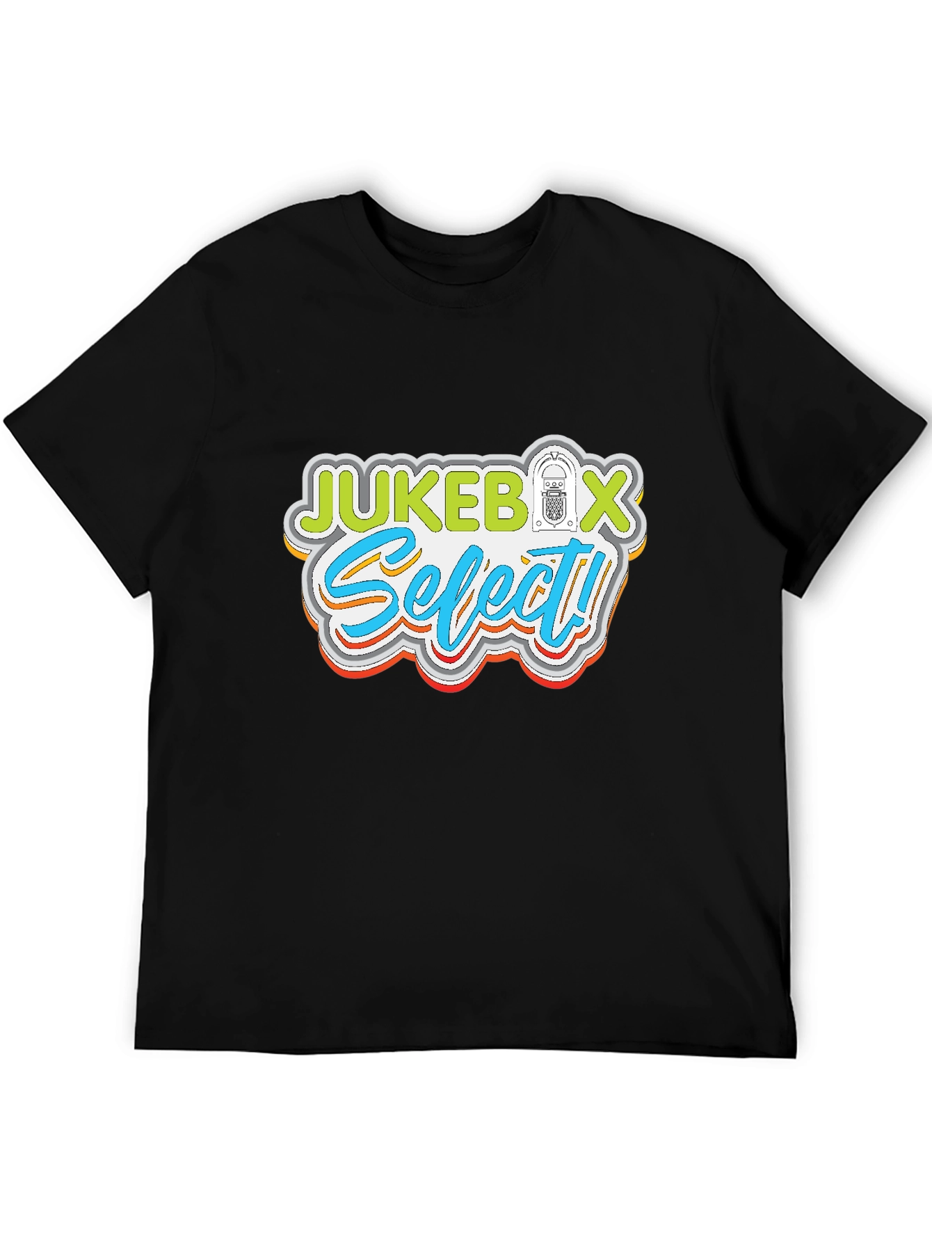 Jukebox Select Novelty Graphic Tee - Retro Music Fan T-Shirt