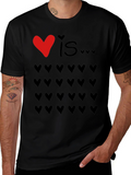 Love Is... Hearts Graphic Tee - Valentines Day