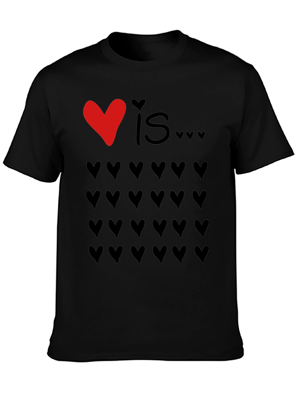 Love Is... Hearts Graphic Tee - Valentines Day