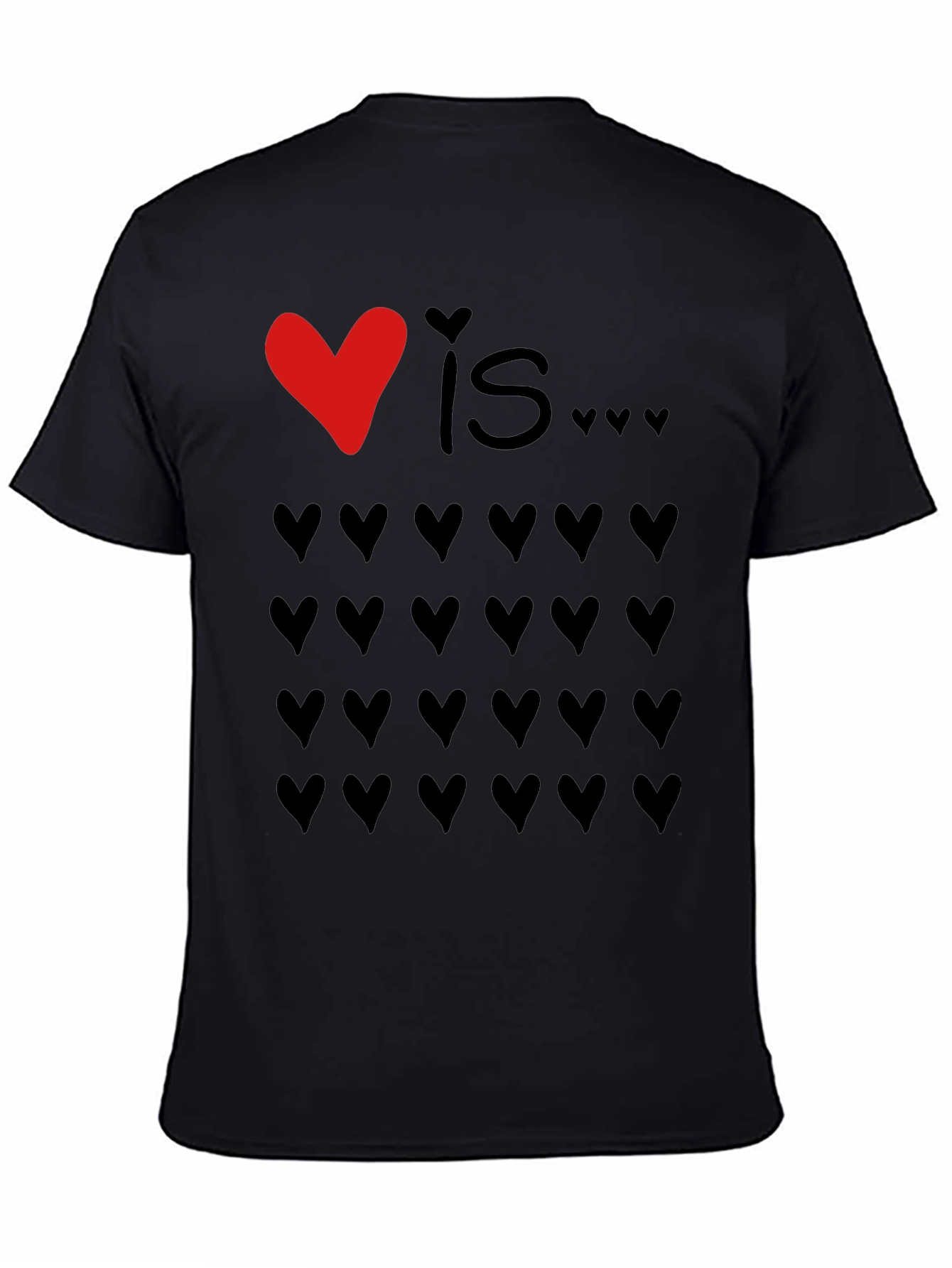 Love Is... Hearts Graphic Tee - Valentines Day