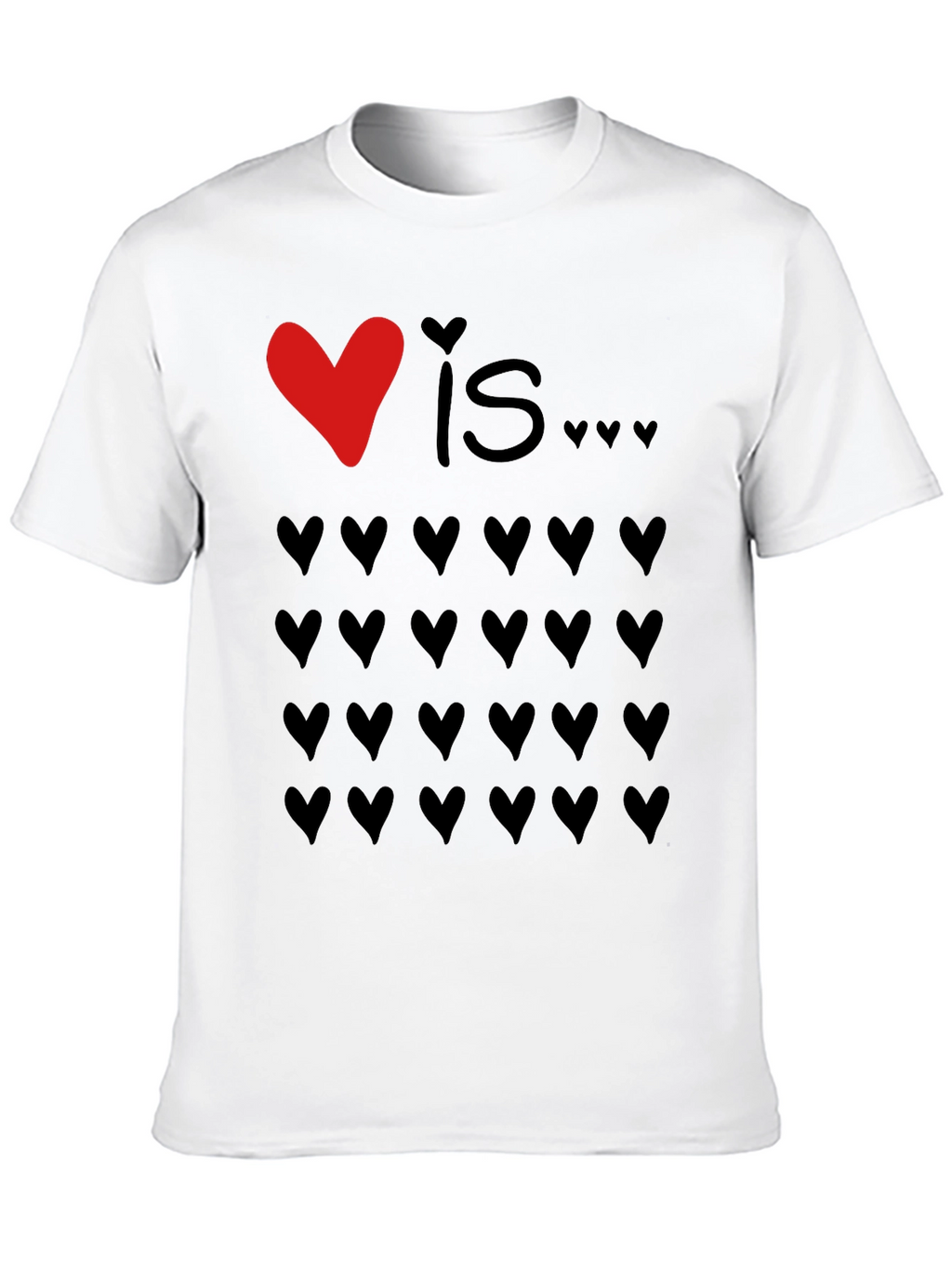 Love Is... Hearts Graphic Tee - Valentines Day