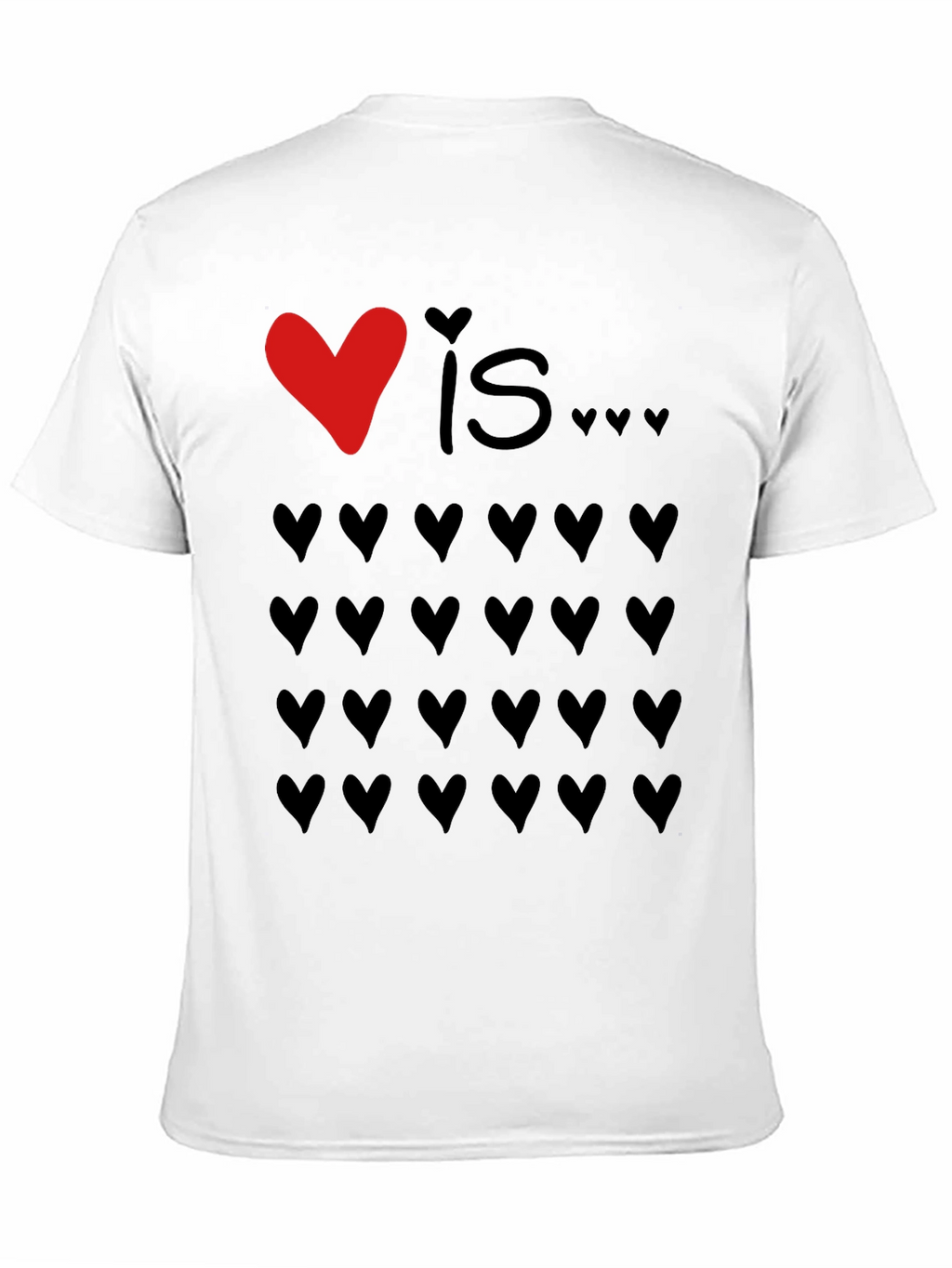 Love Is... Hearts Graphic Tee - Valentines Day