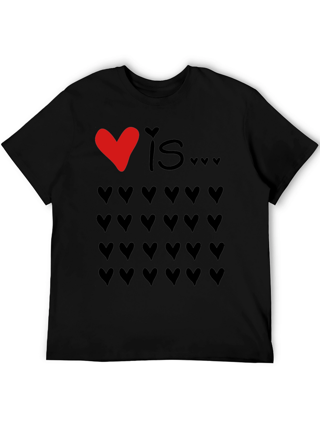 Love Is... Hearts Graphic Tee - Valentines Day