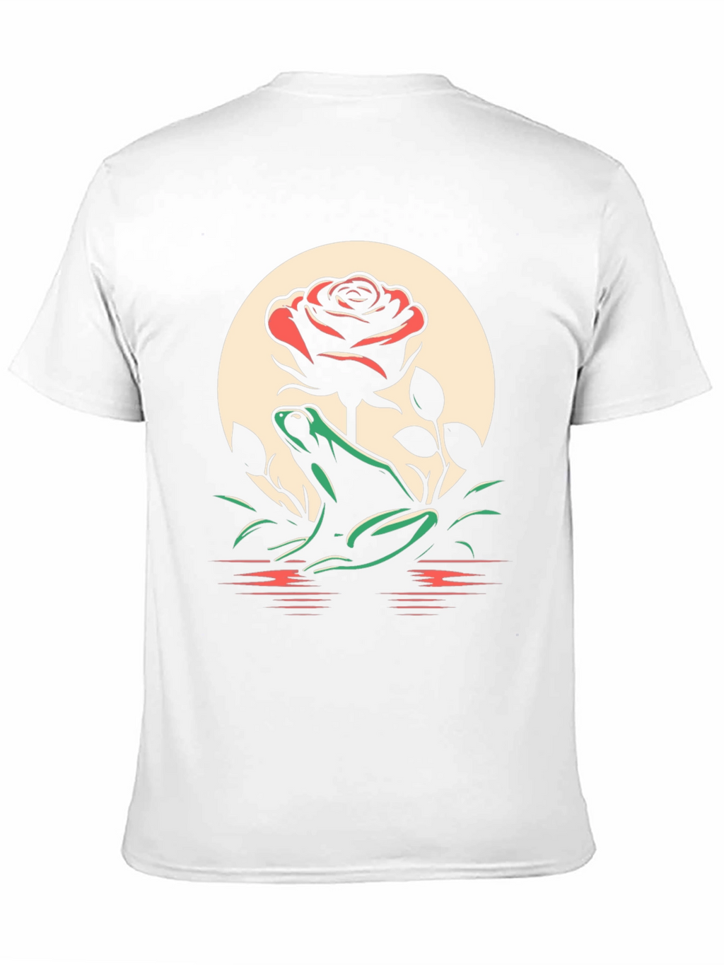 Frog and Rose Graphic Tee - Black