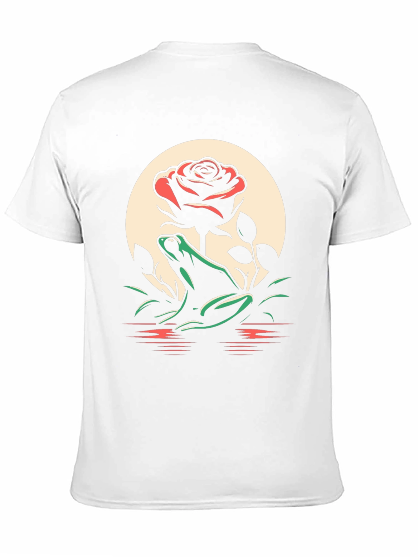 Frog and Rose Graphic Tee - Black