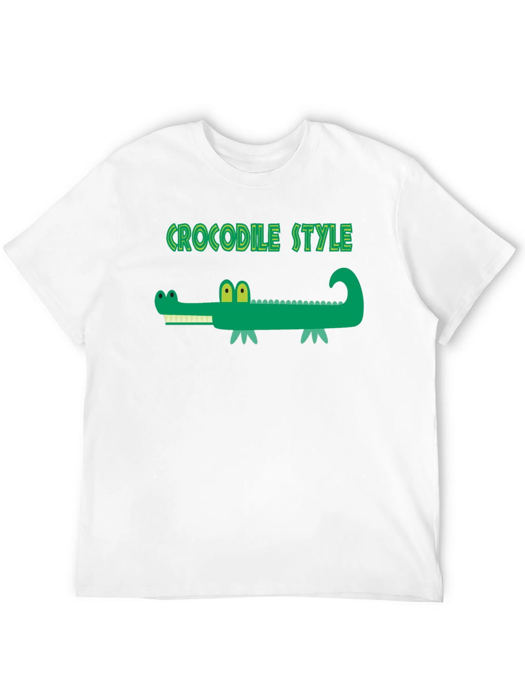 Crocodile Style Black T-Shirt
