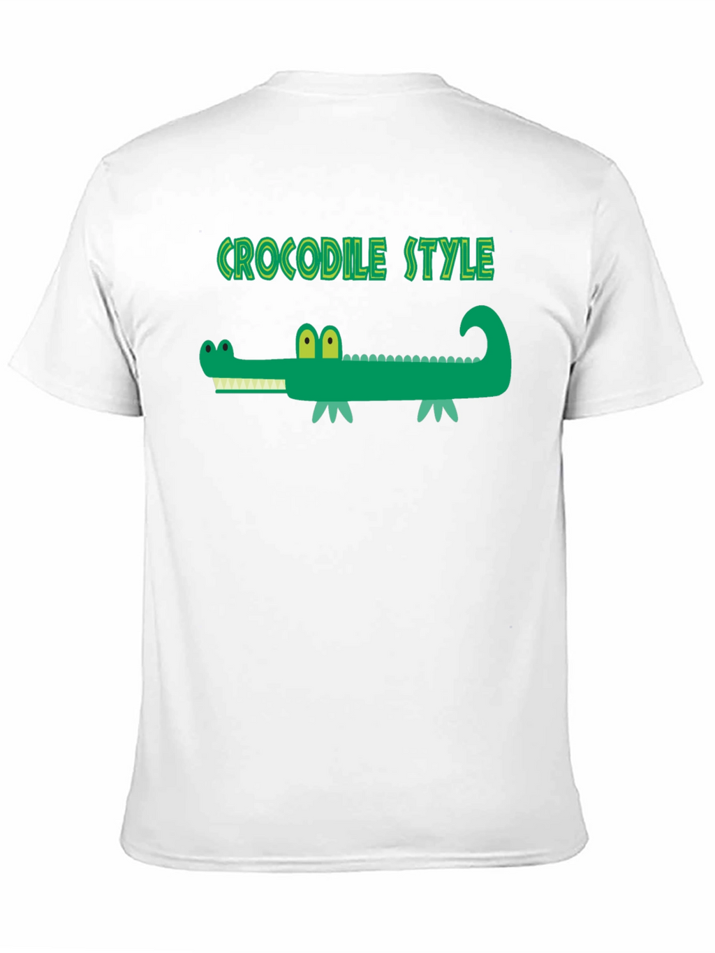 Crocodile Style Black T-Shirt