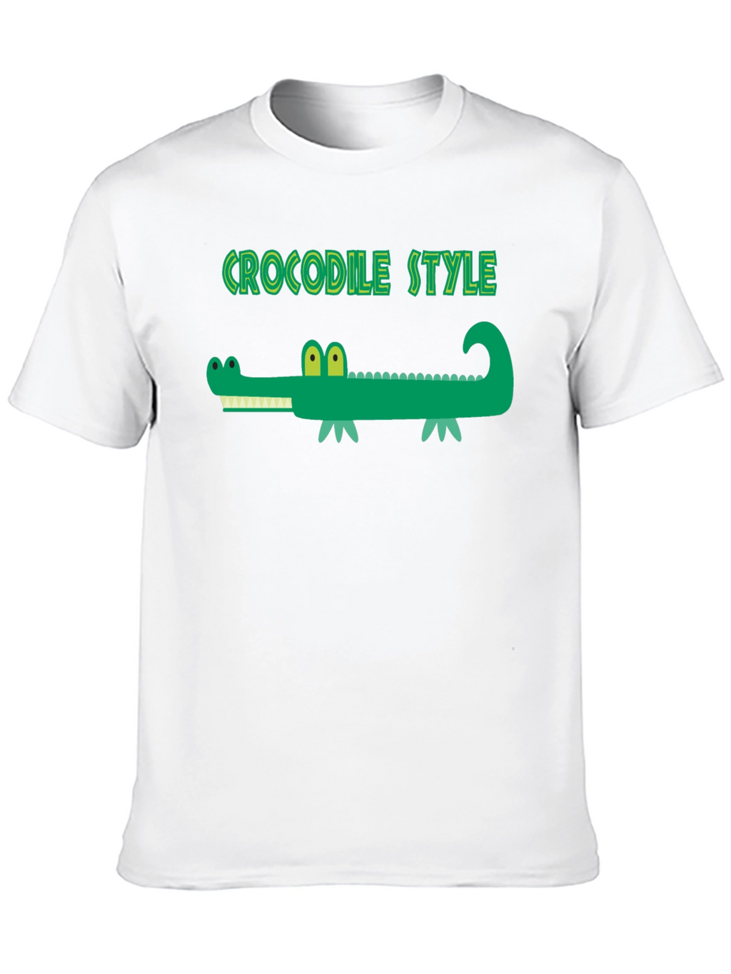 Crocodile Style Black T-Shirt