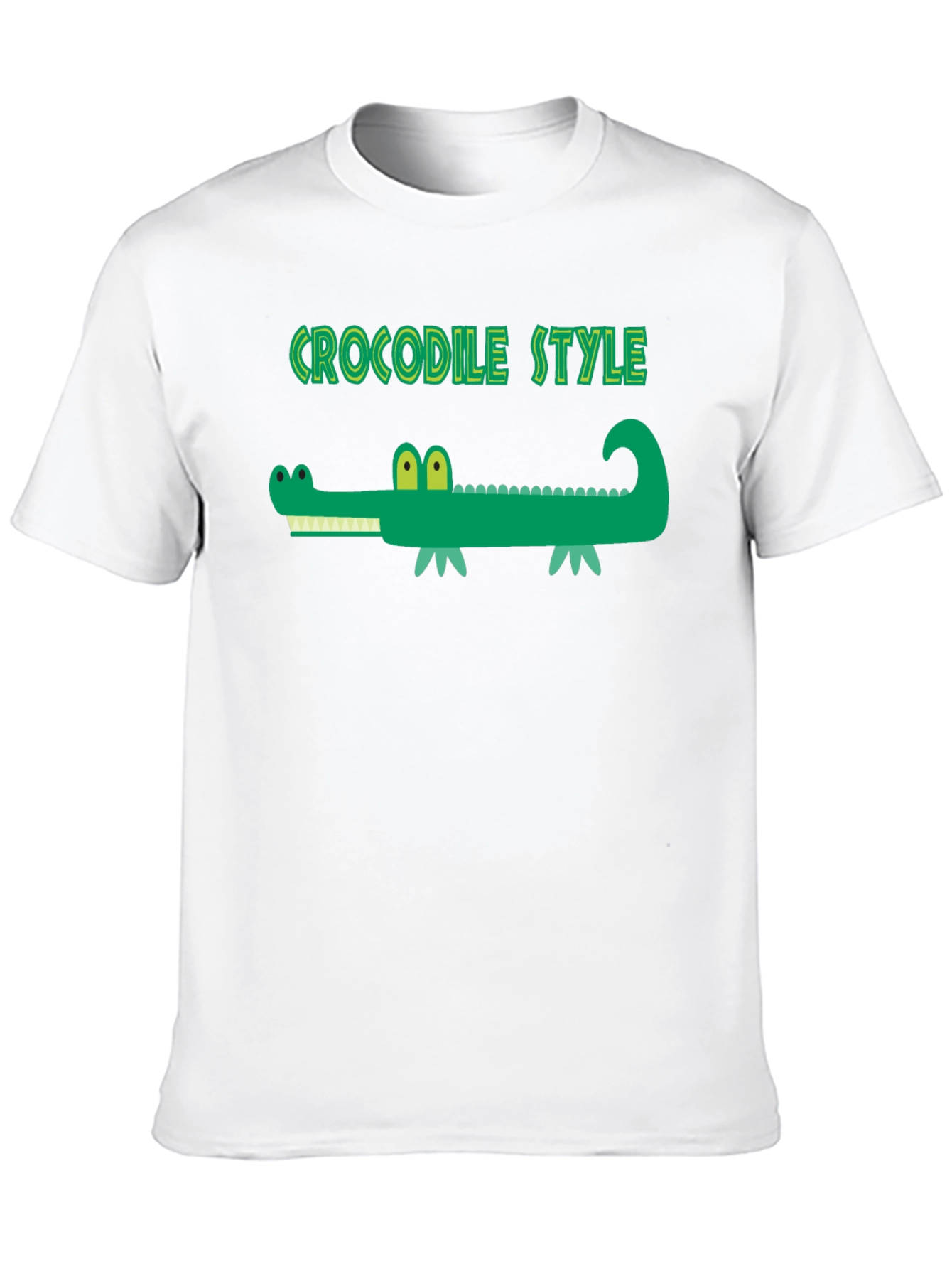 Crocodile Style Black T-Shirt