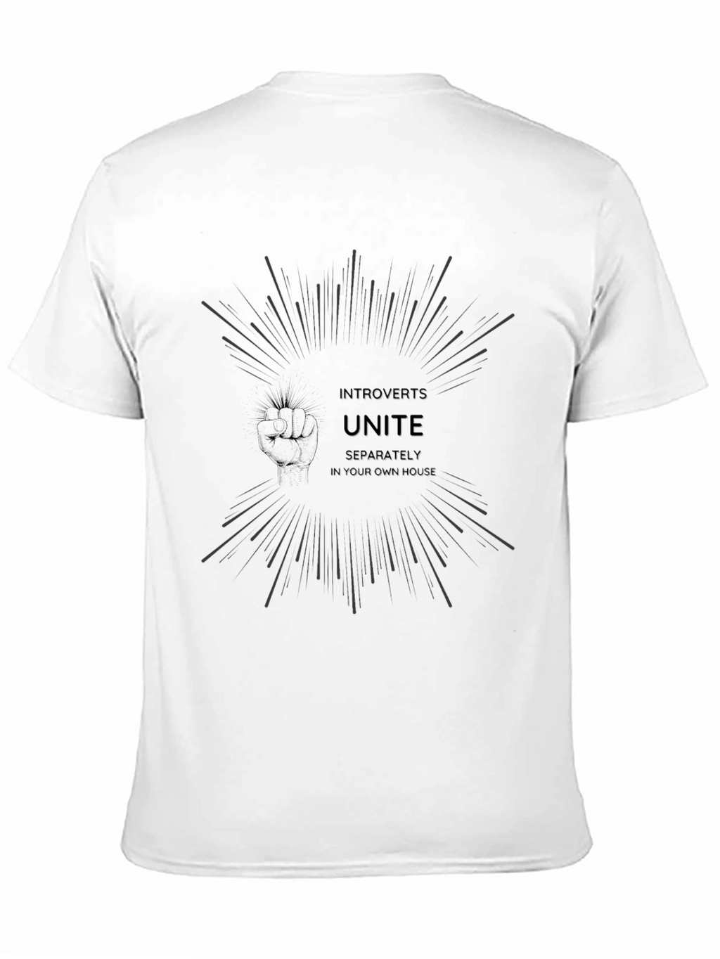 Introverts Unite Black Graphic T-Shirt