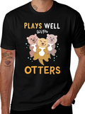 Plays Well With Otters T-Shirt