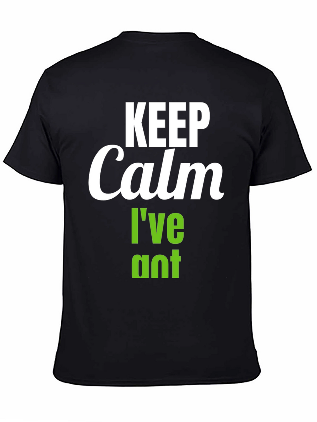 Keep Calm Ive Planted T-Shirt - Black Vegan Tee