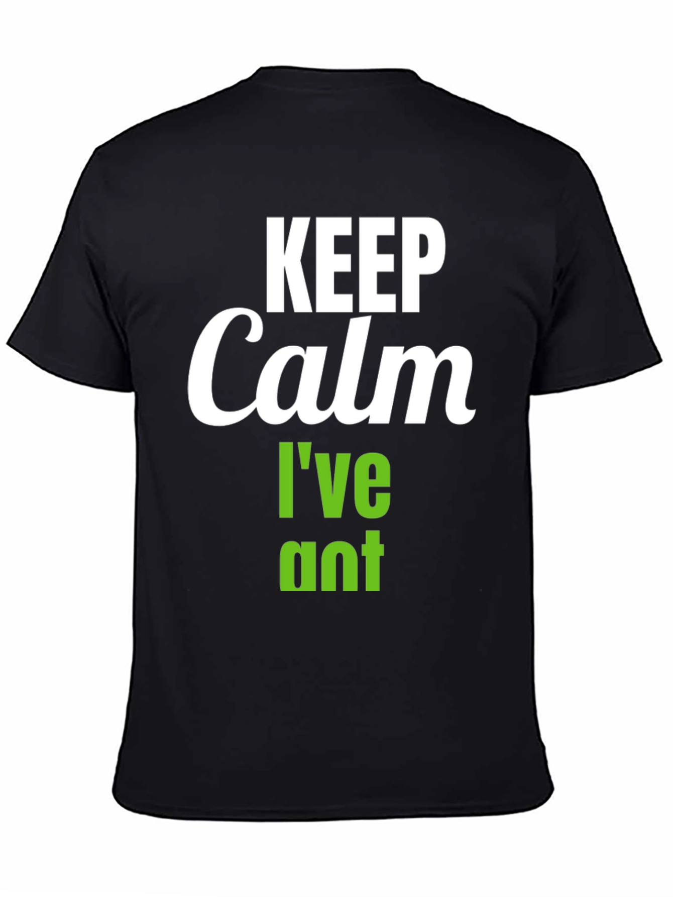 Keep Calm Ive Planted T-Shirt - Black Vegan Tee