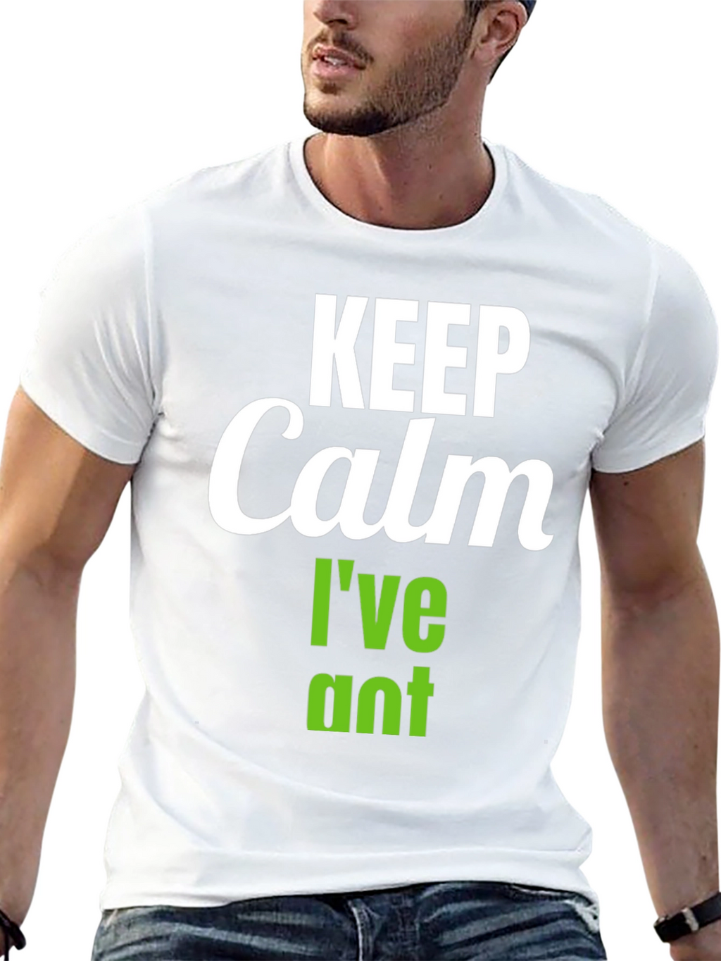 Keep Calm Ive Planted T-Shirt - Black Vegan Tee