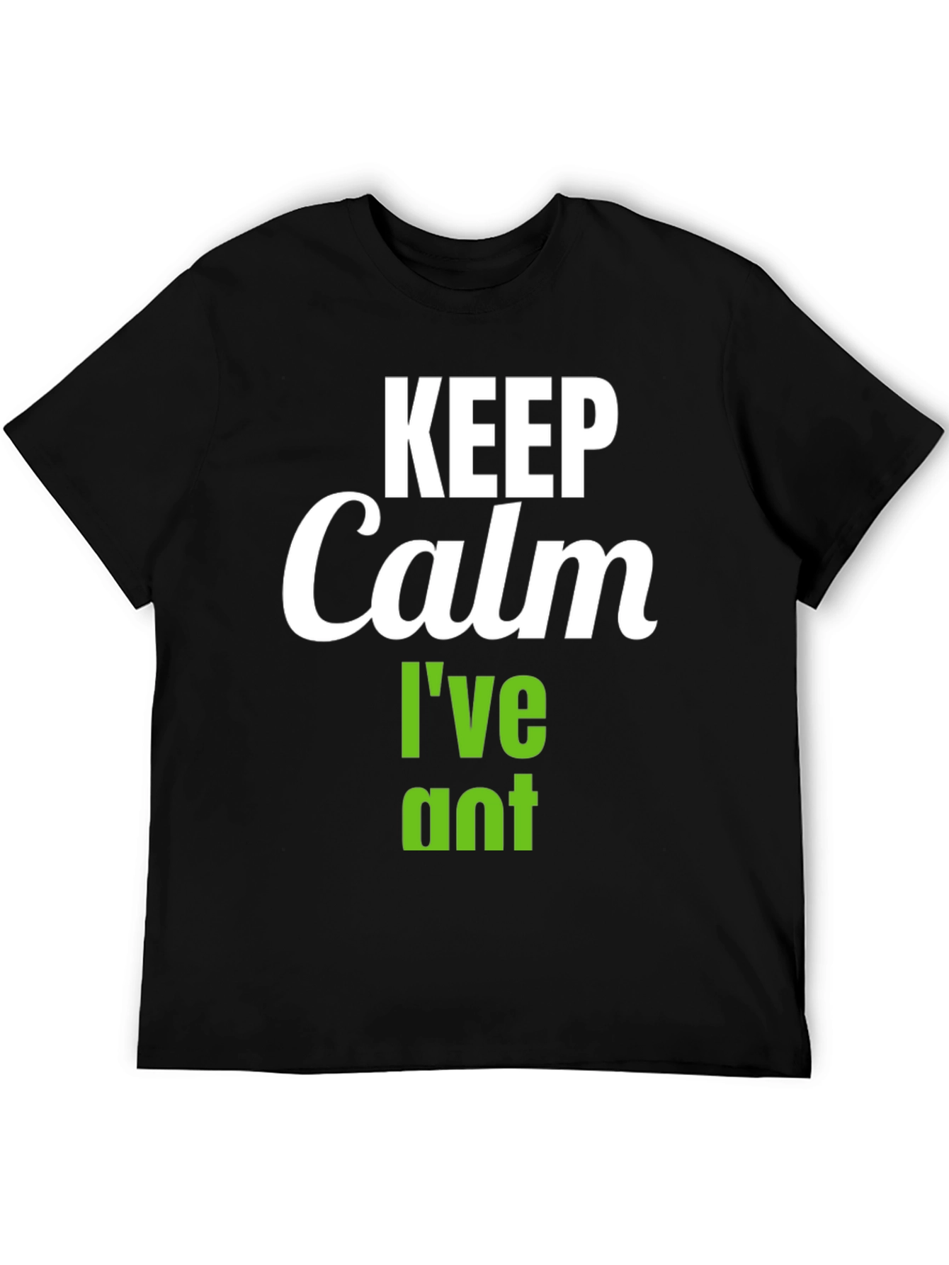 Keep Calm Ive Planted T-Shirt - Black Vegan Tee