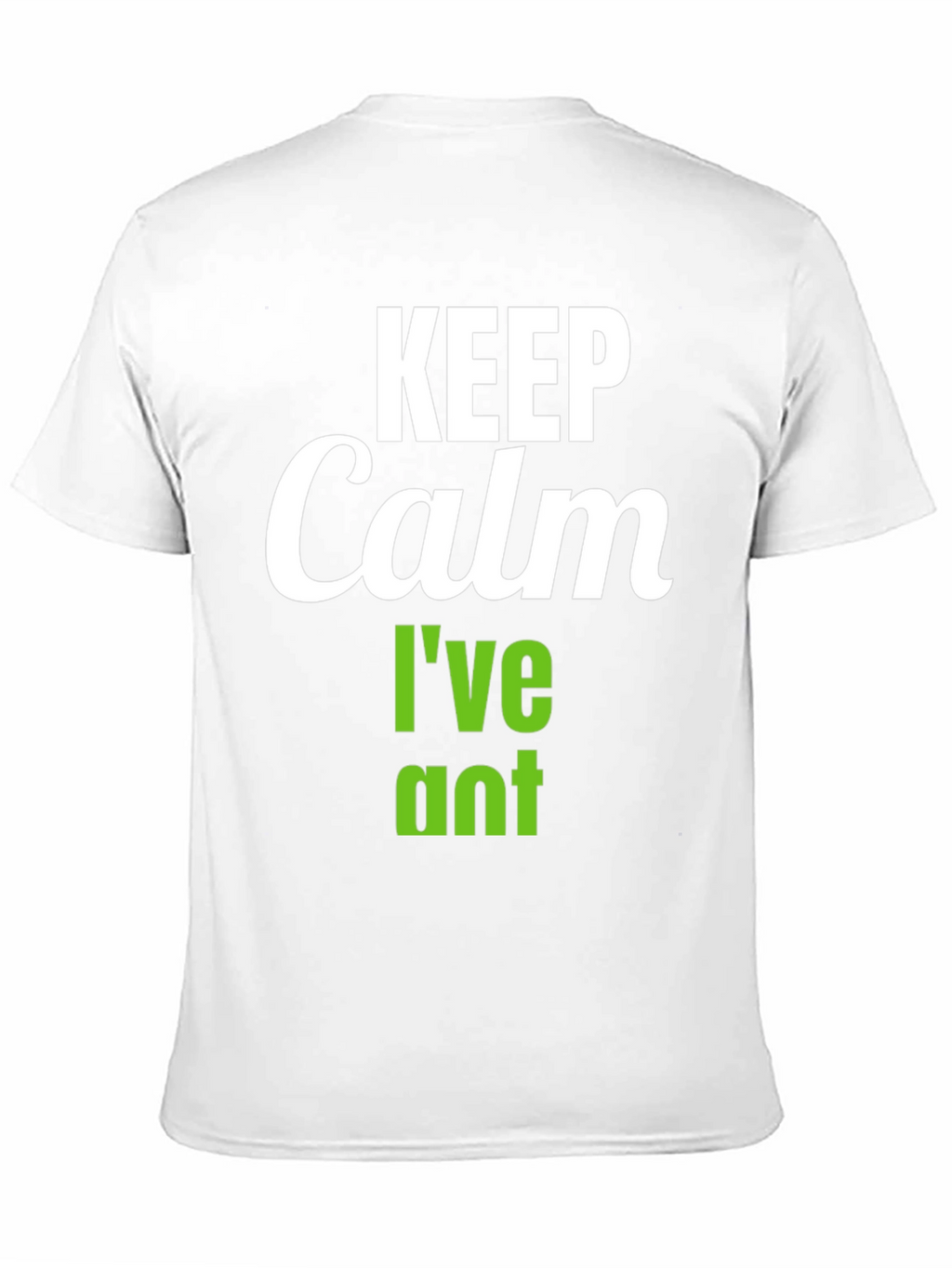 Keep Calm Ive Planted T-Shirt - Black Vegan Tee