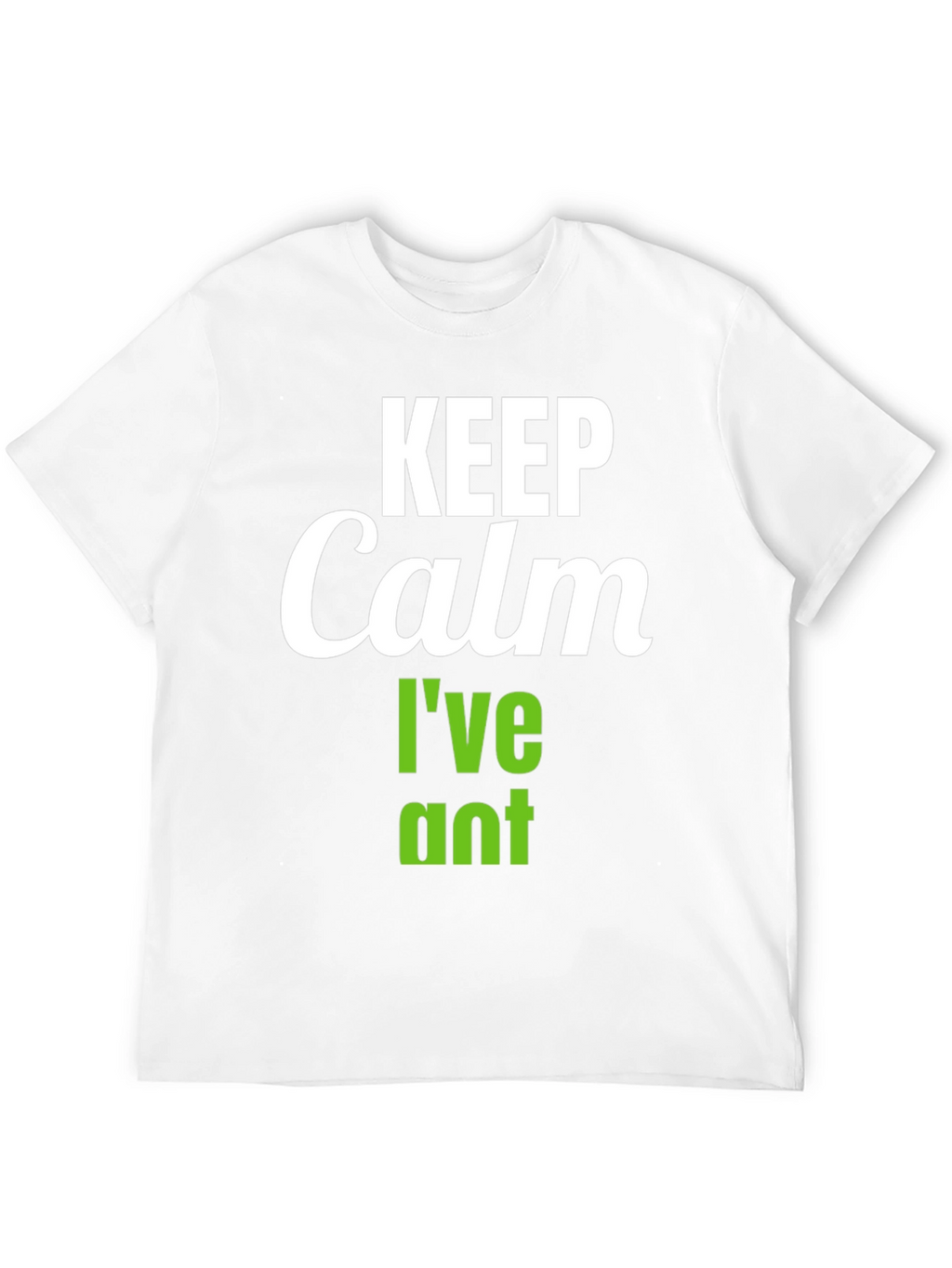 Keep Calm Ive Planted T-Shirt - Black Vegan Tee