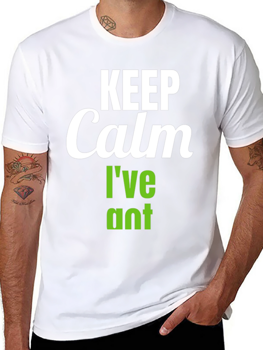 Keep Calm Ive Planted T-Shirt - Black Vegan Tee