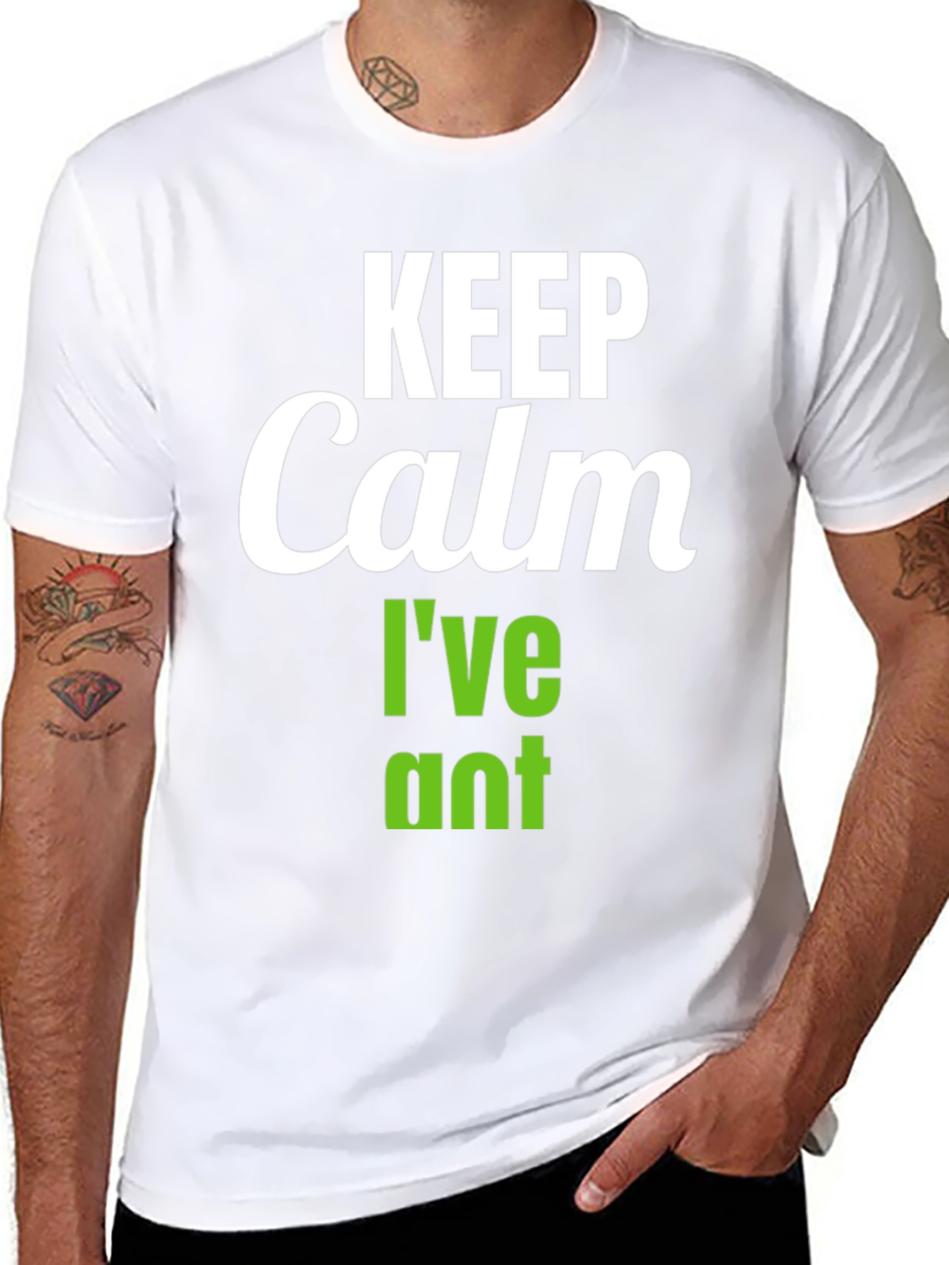 Keep Calm Ive Planted T-Shirt - Black Vegan Tee