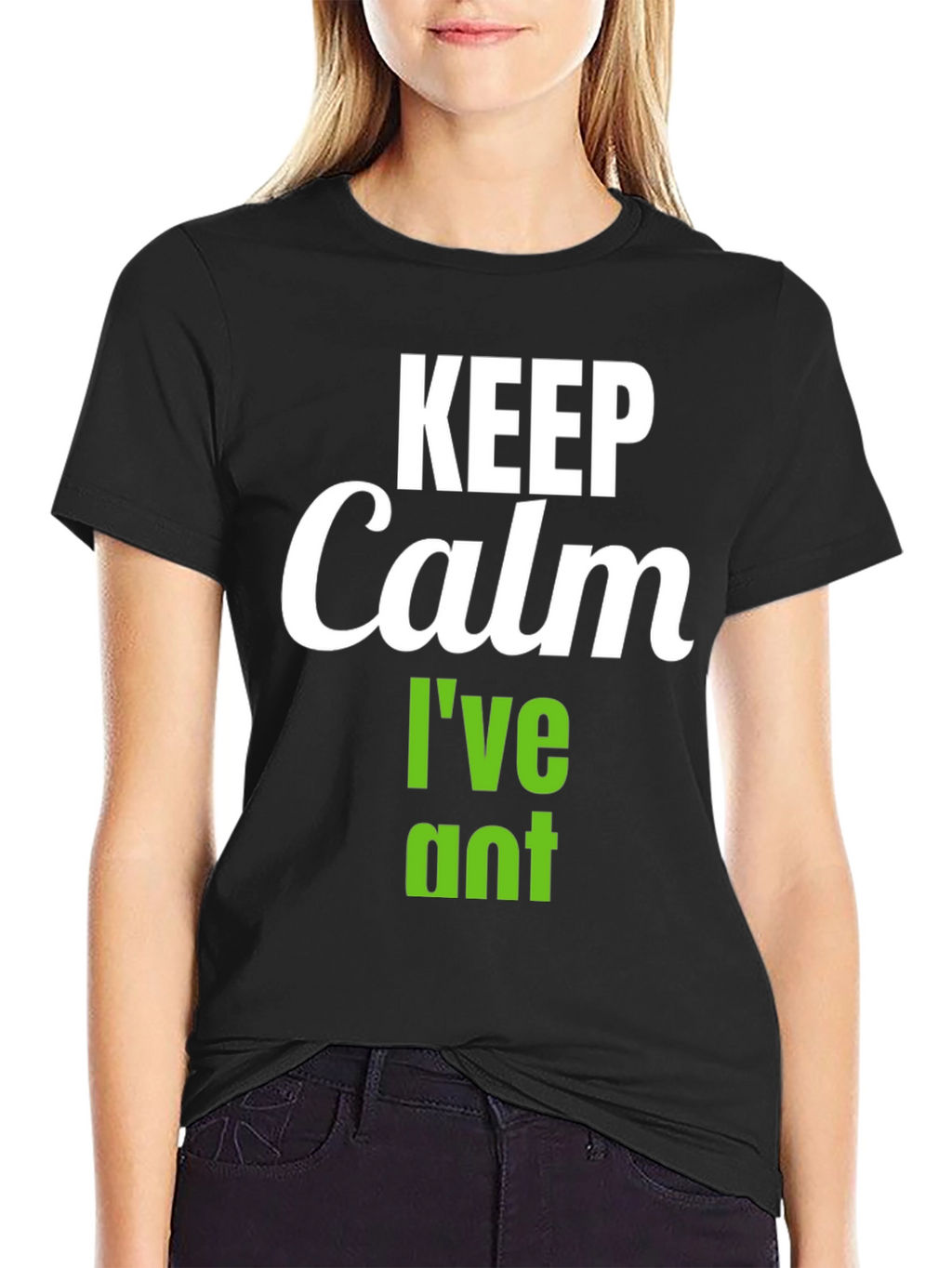 Keep Calm Ive Planted T-Shirt - Black Vegan Tee