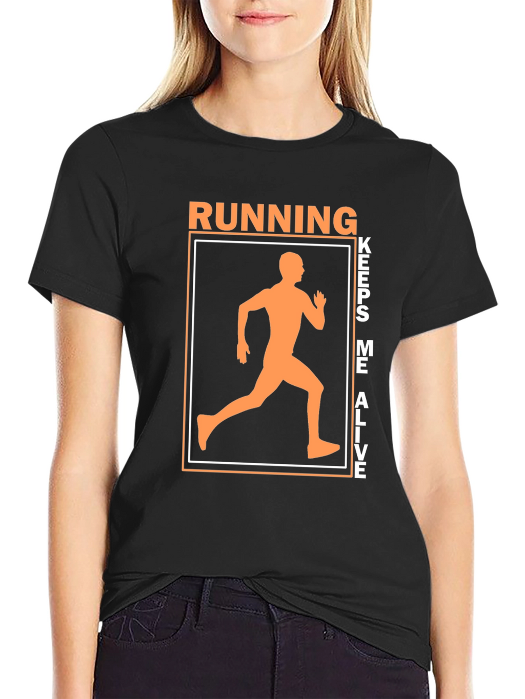 Running Keeps Me Alive Graphic T-Shirt