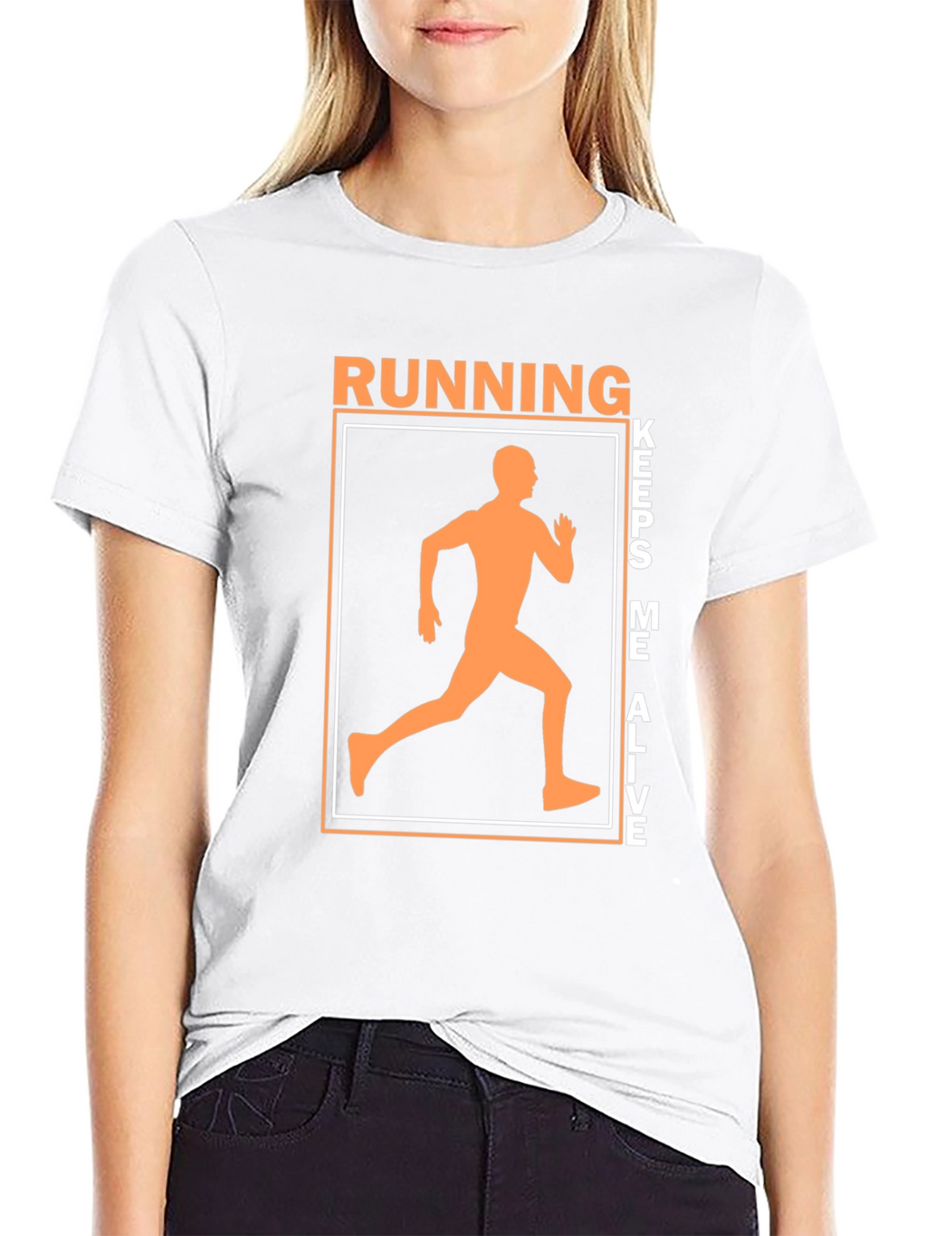 Running Keeps Me Alive Graphic T-Shirt