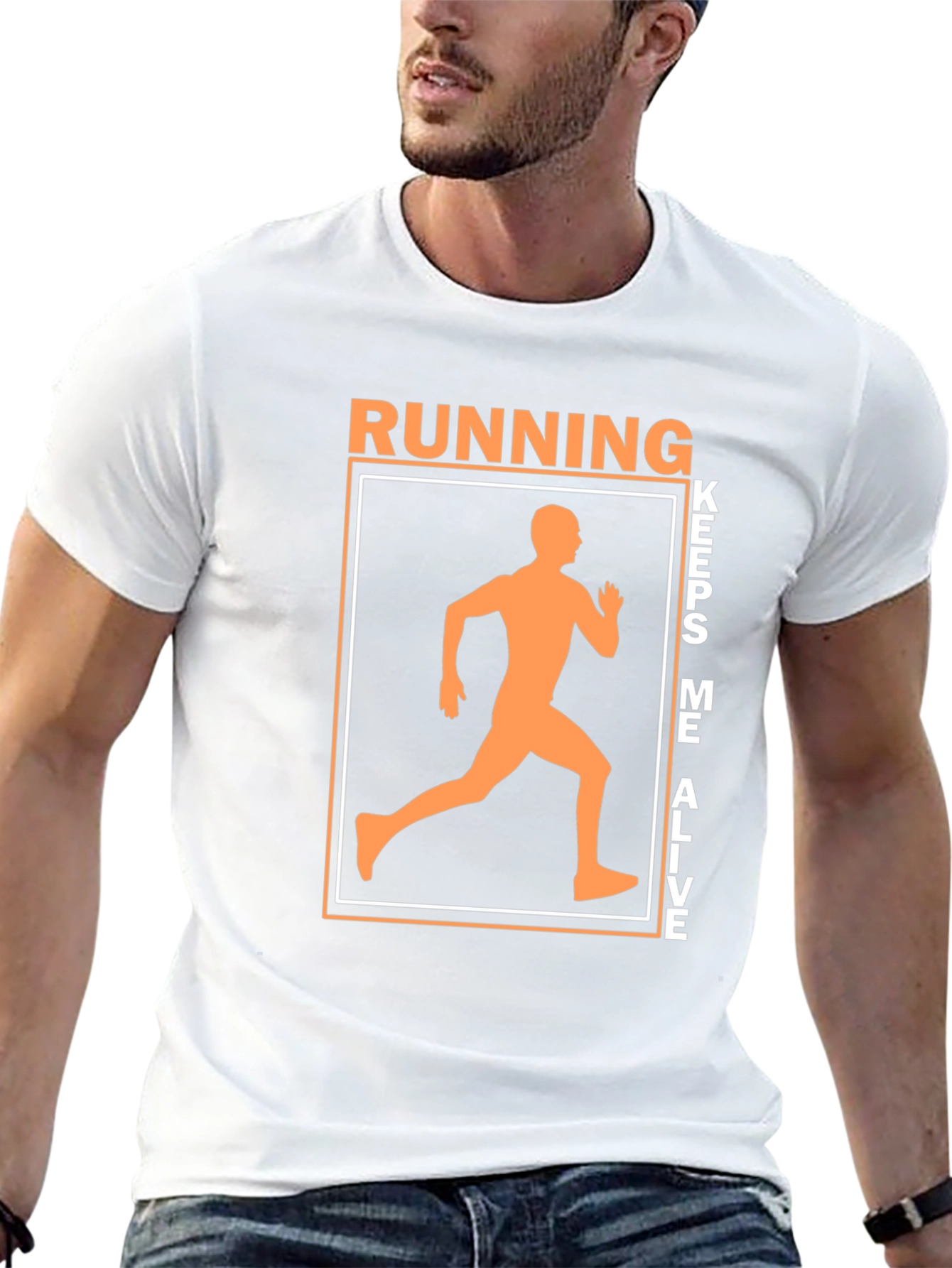 Running Keeps Me Alive Graphic T-Shirt