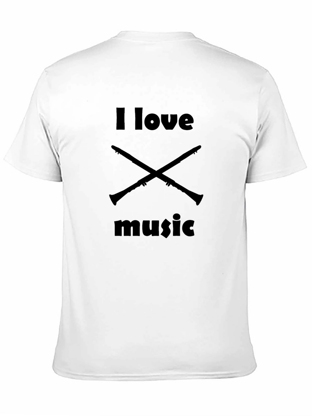 I Love Music Clarinet T-Shirt