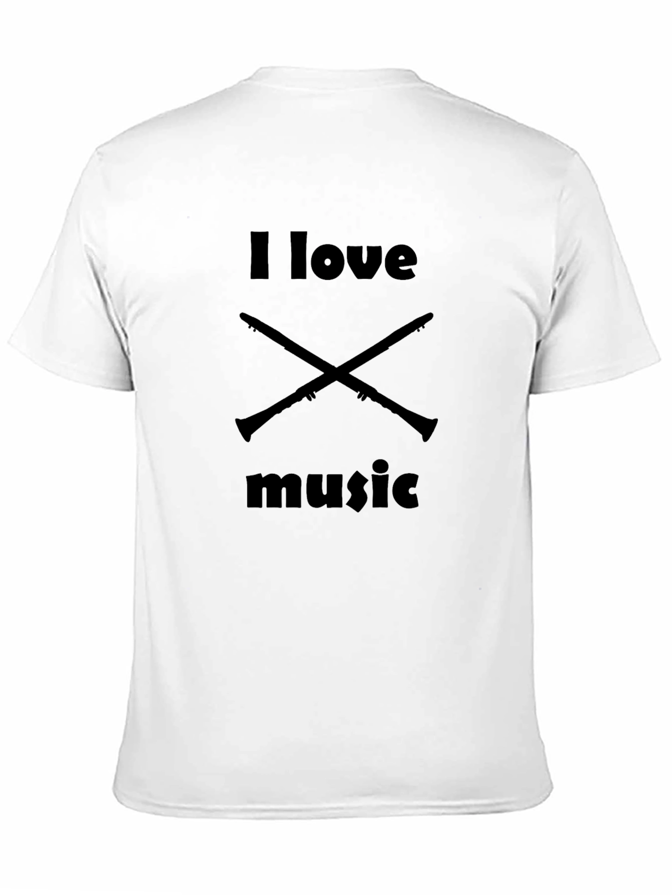 I Love Music Clarinet T-Shirt