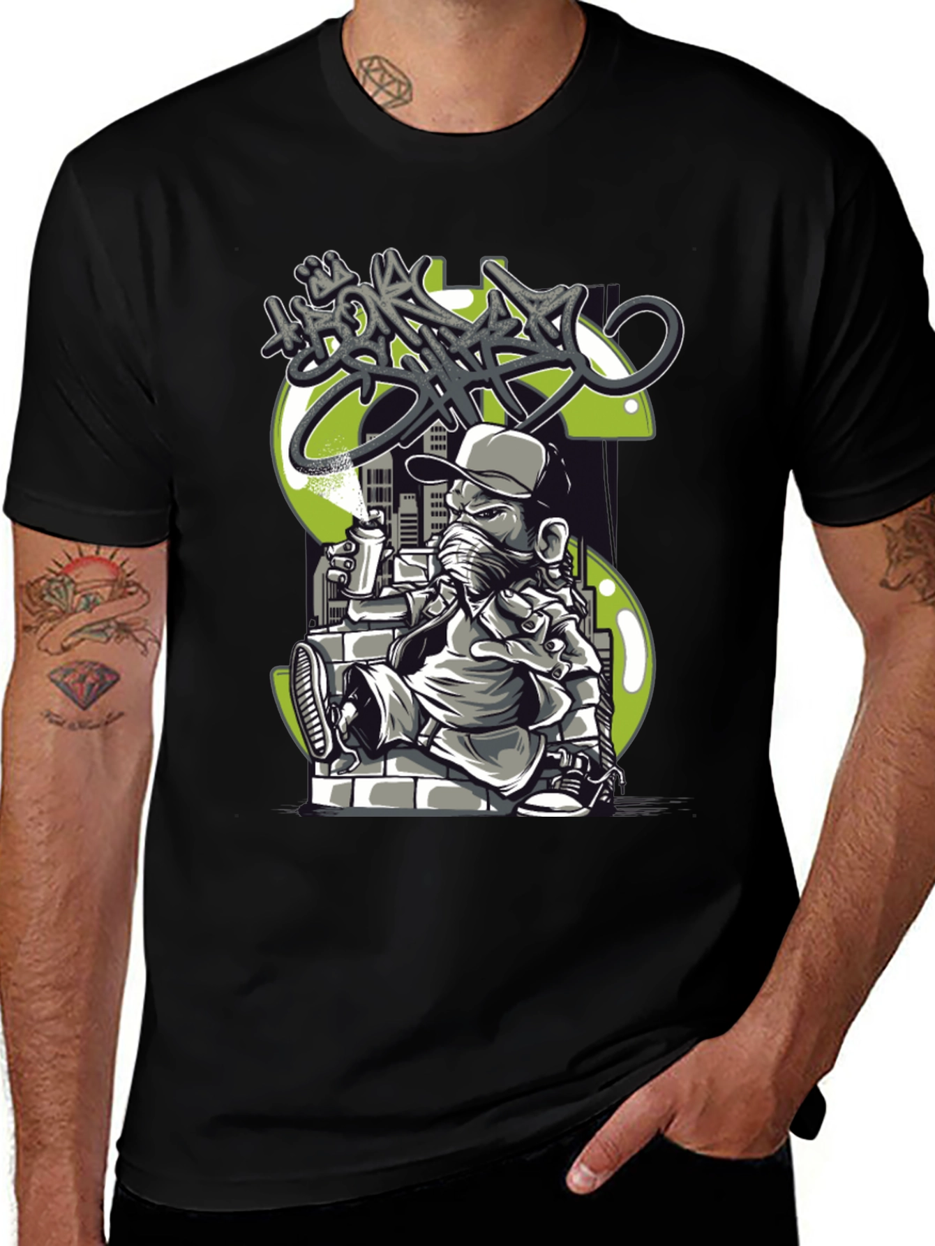 Urban Graffiti Artist T-Shirt - Cool Streetwear Tee