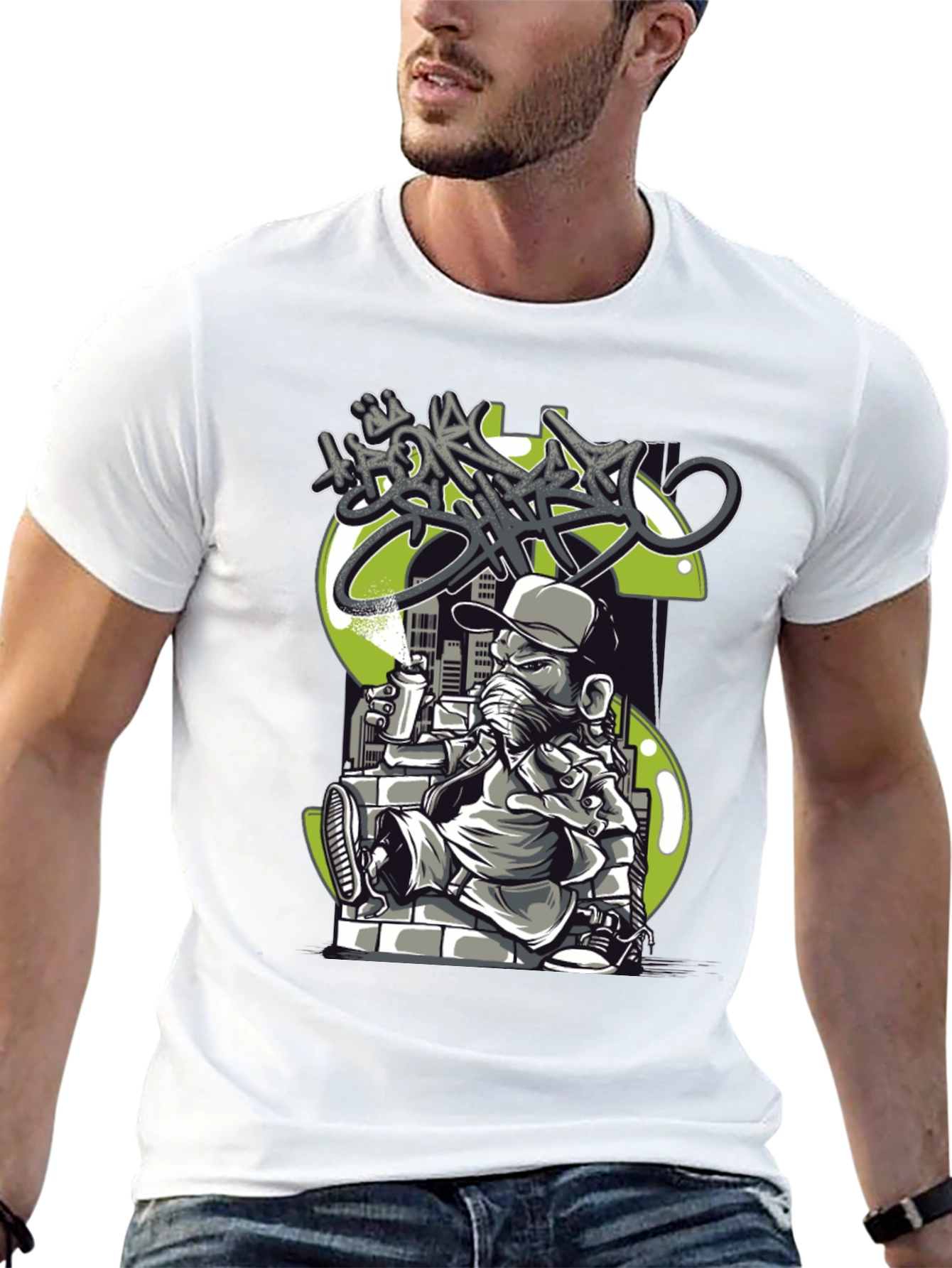 Urban Graffiti Artist T-Shirt - Cool Streetwear Tee