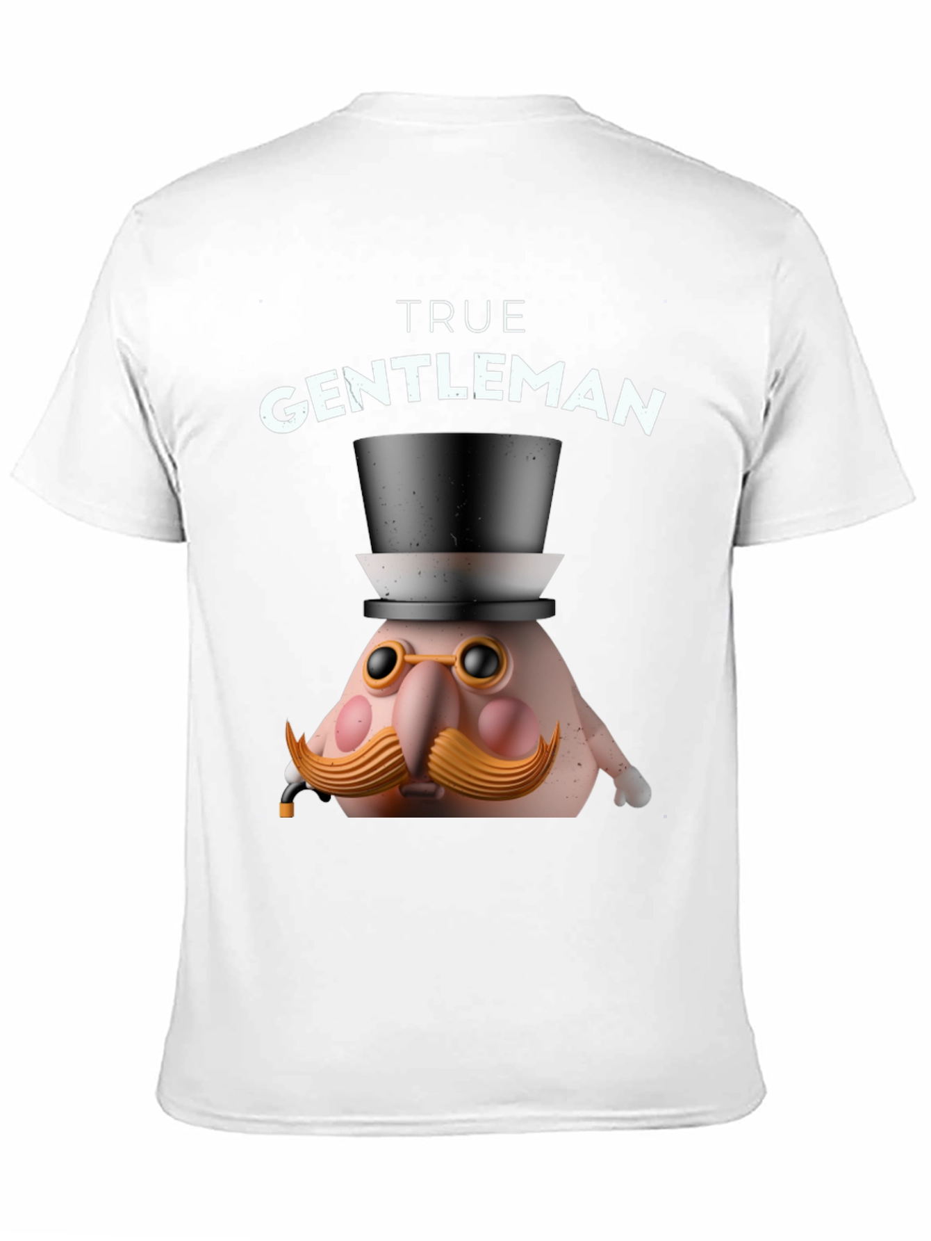 True Gentleman Graphic T-Shirt - Funny Character Tee