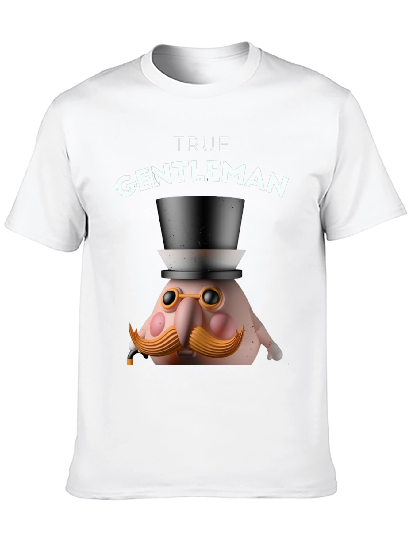 True Gentleman Graphic T-Shirt - Funny Character Tee