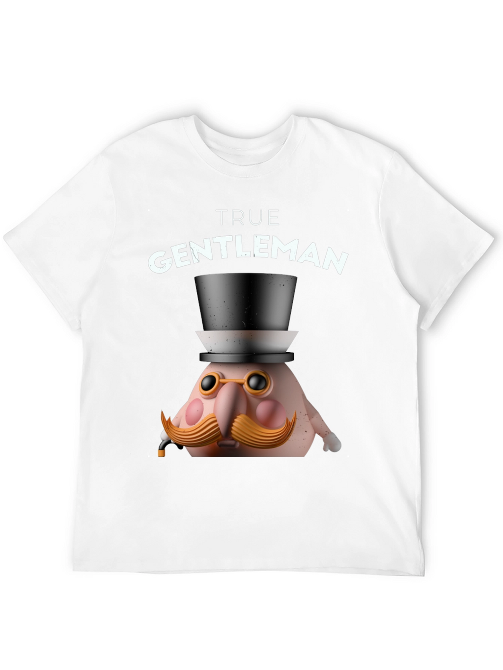 True Gentleman Graphic T-Shirt - Funny Character Tee