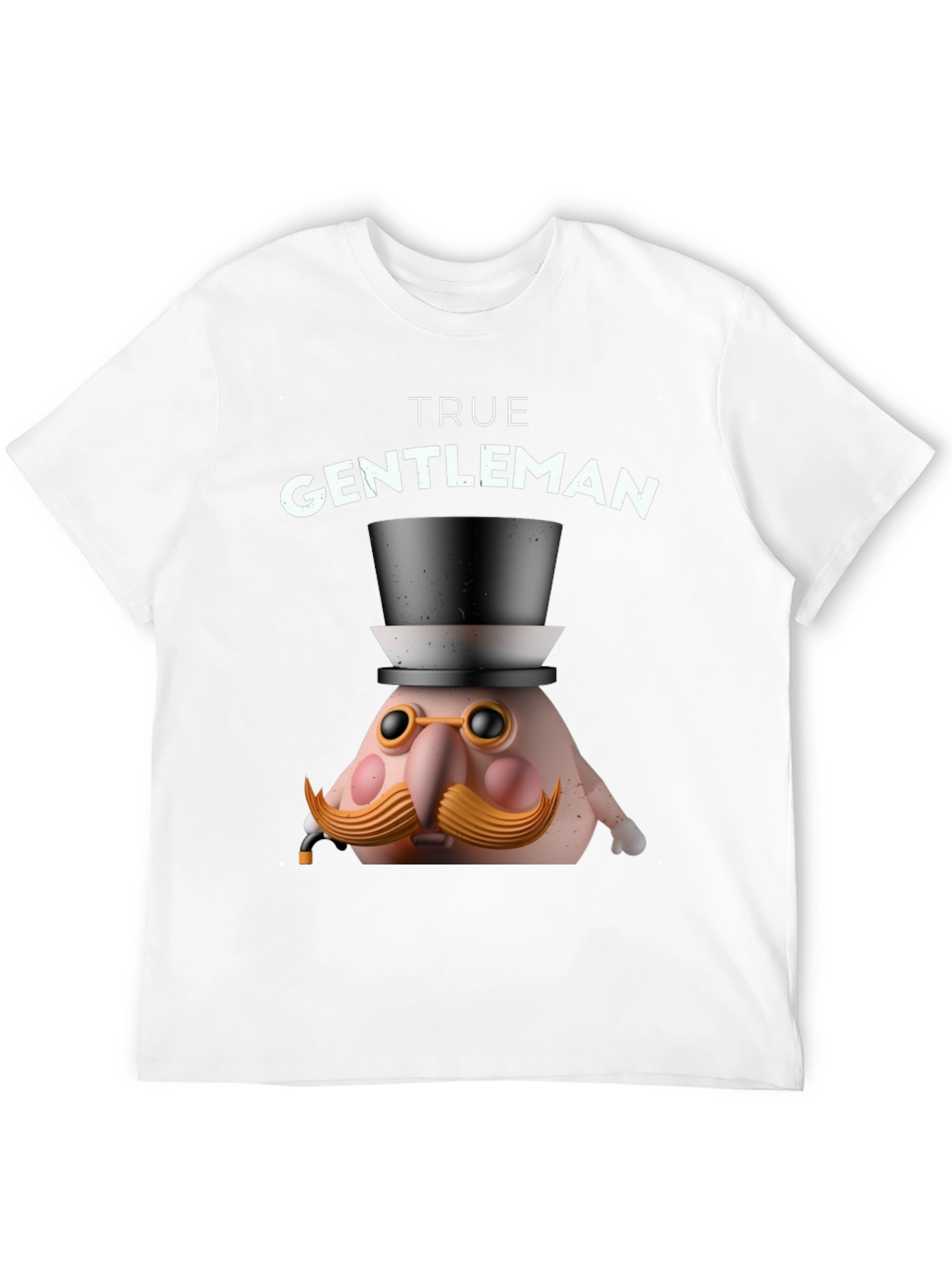 True Gentleman Graphic T-Shirt - Funny Character Tee