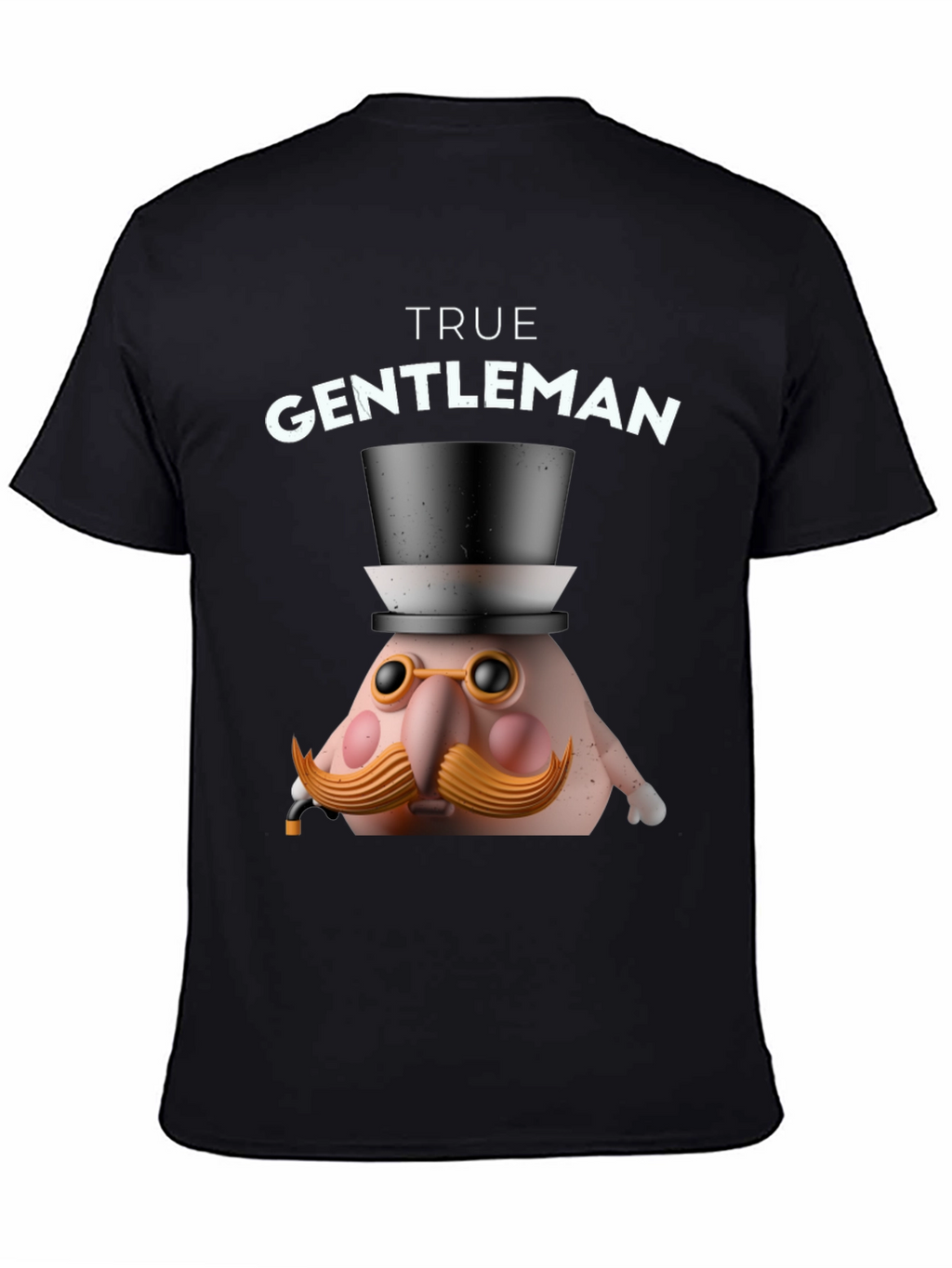 True Gentleman Graphic T-Shirt - Funny Character Tee