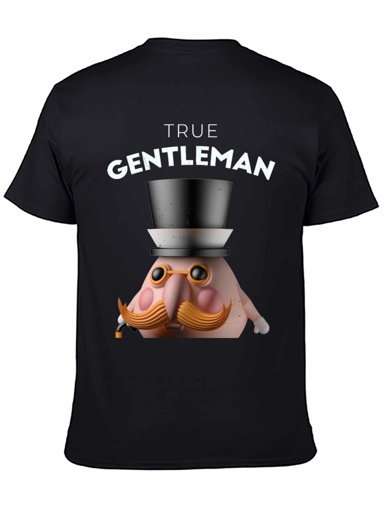 True Gentleman Graphic T-Shirt - Funny Character Tee
