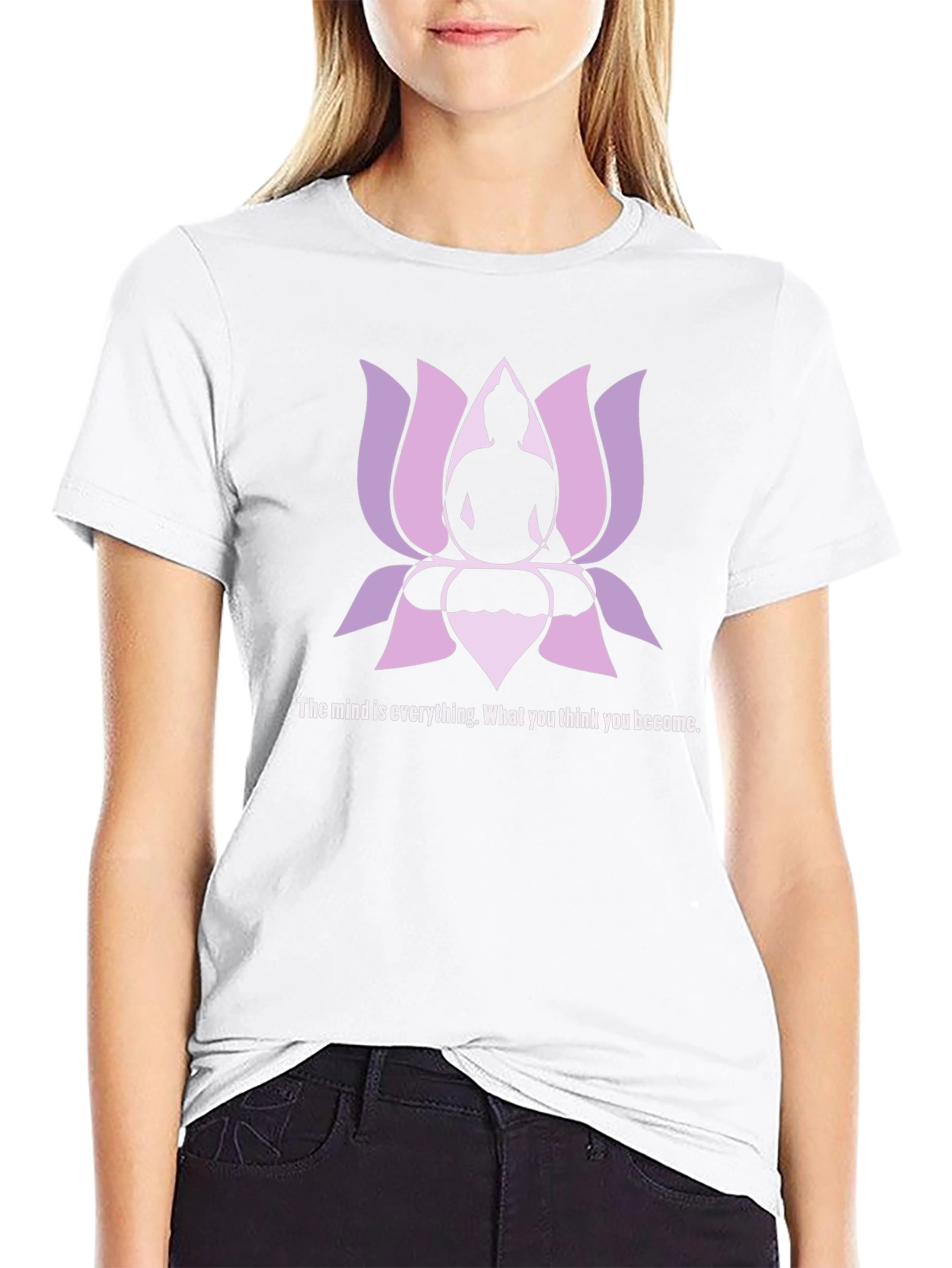 Buddha Lotus Graphic Tee - The Mind is Everything