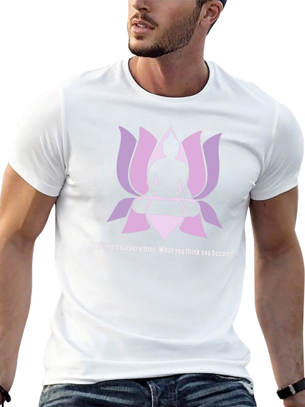 Buddha Lotus Graphic Tee - The Mind is Everything