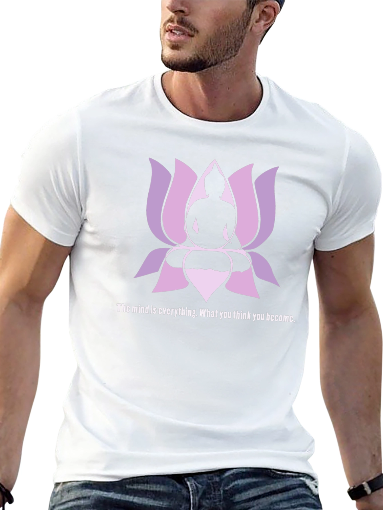 Buddha Lotus Graphic Tee - The Mind is Everything