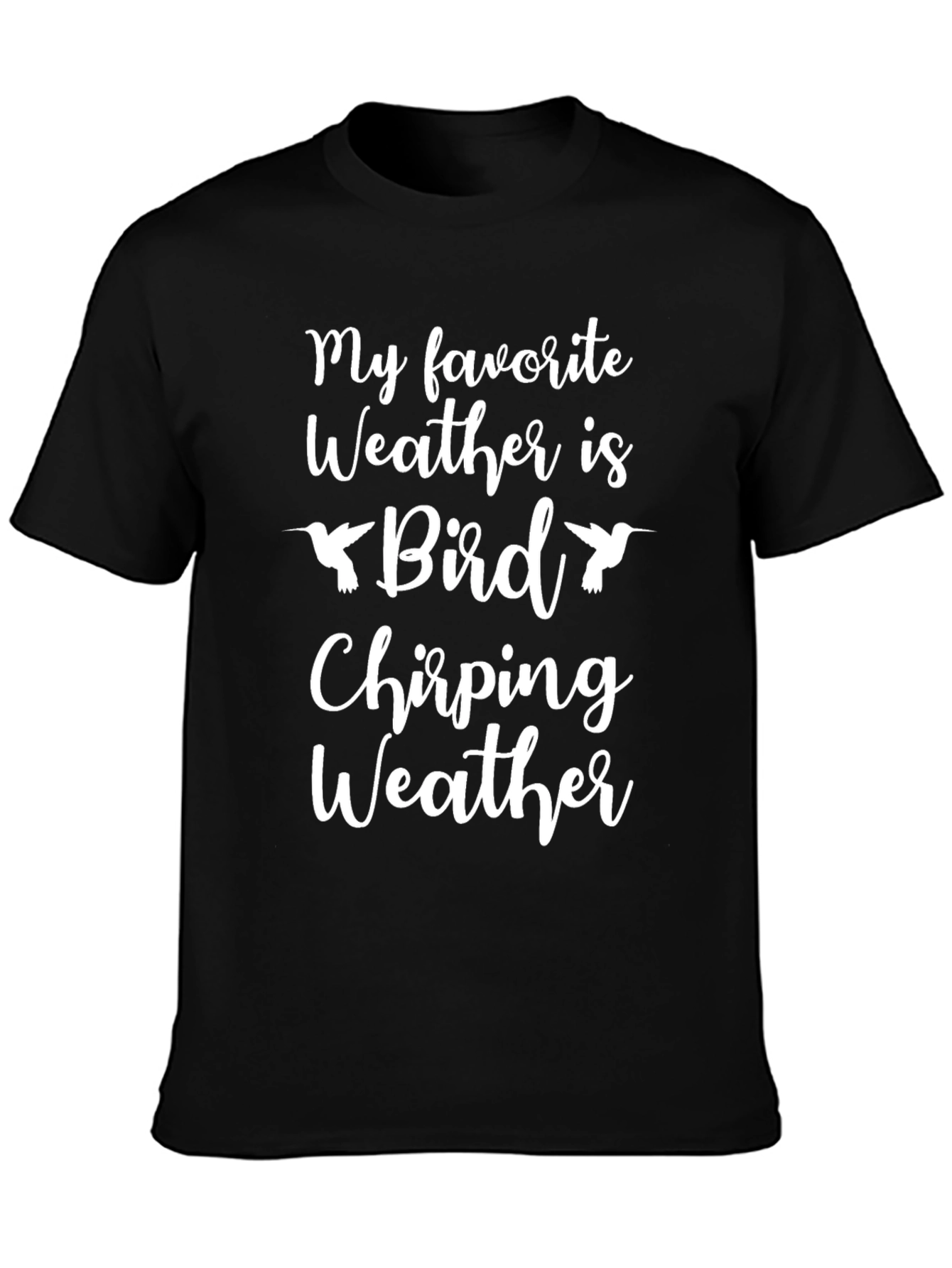 Bird Chirping Weather Graphic T-Shirt