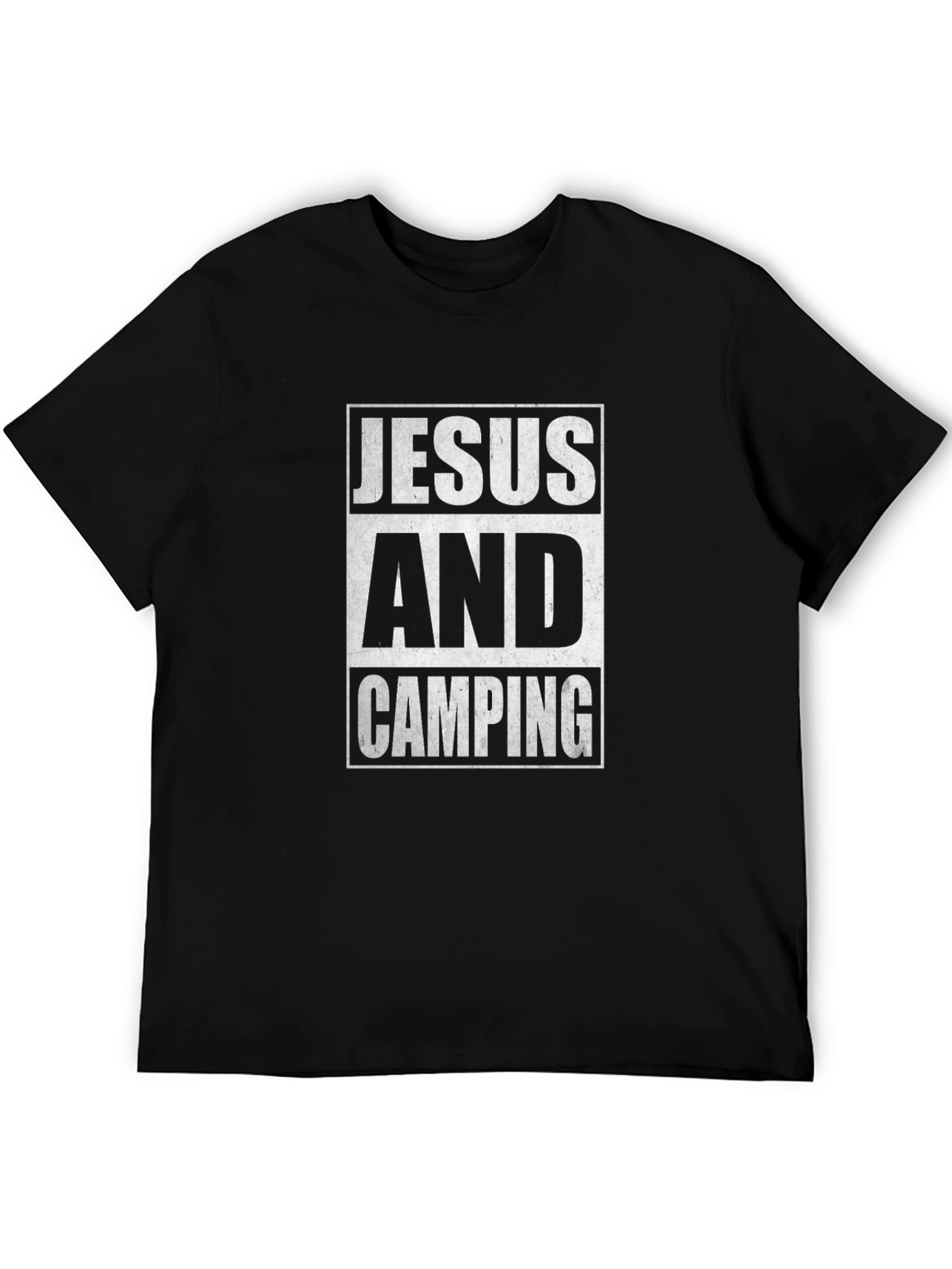 Jesus And Camping Graphic Tee | Christian Outdoor T-Shirt