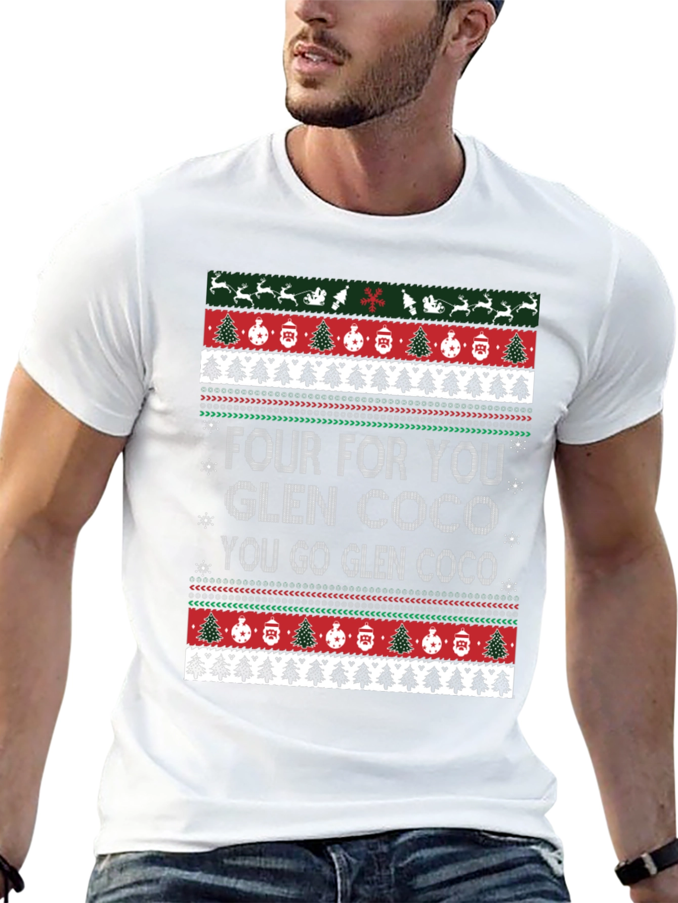 Glen Coco Christmas T-Shirt - Festive Holiday Apparel